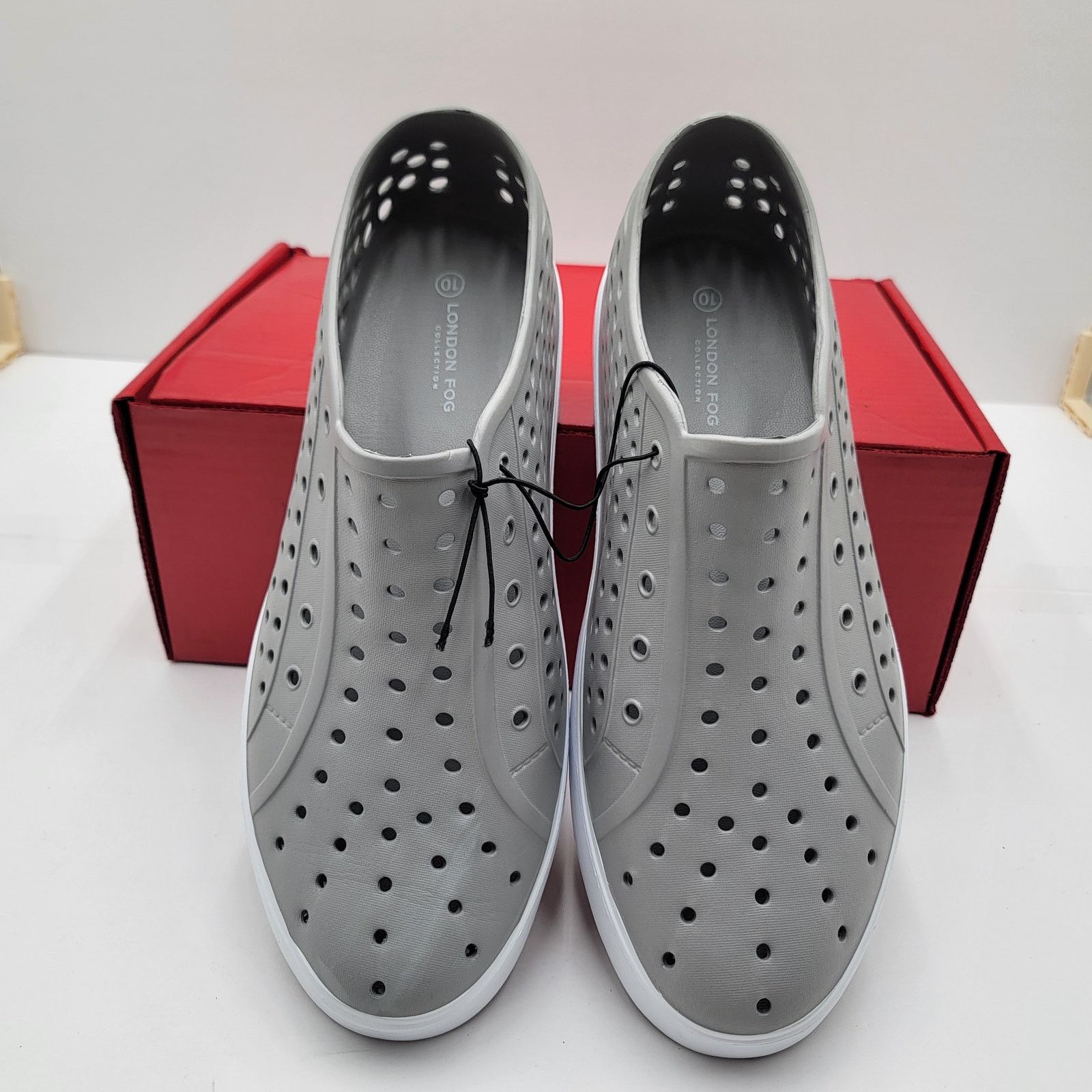 London Fog London Fog Collection Men's Grey Clogs - Size 10 (273) Size US 10 / EU 43 - 3 Thumbnail