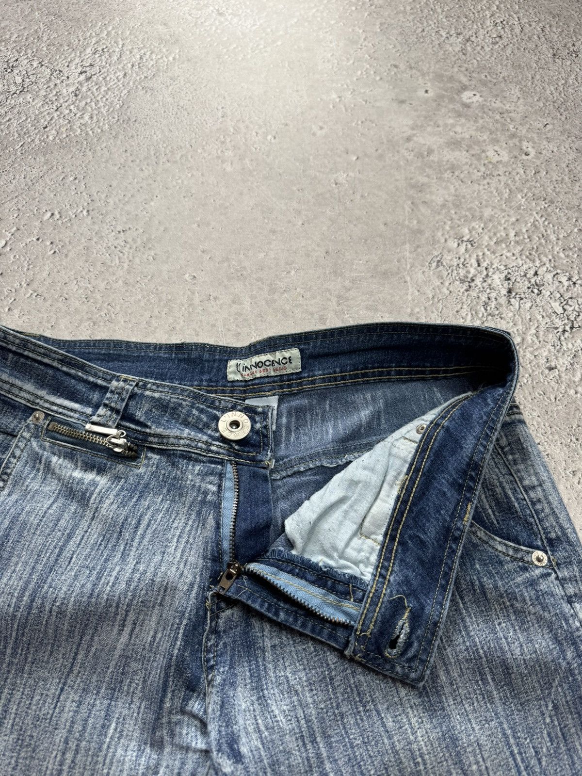 Other Vintage Flared Denim Jeans Women Bootcut Blue Y2K Low Rise Size 28" / US 6 / IT 42 - 10 Thumbnail