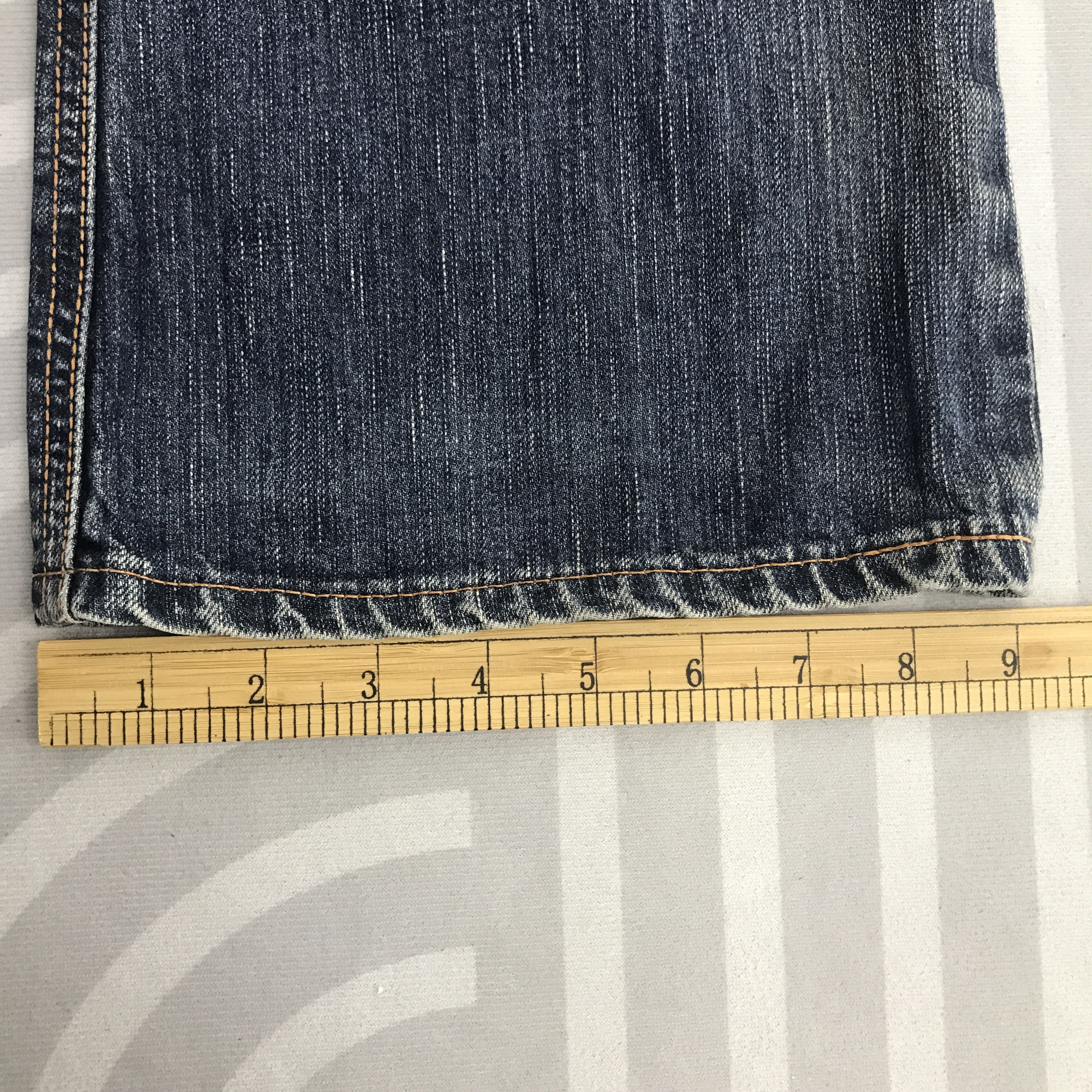 Edwin × Vintage Bootcut Edwin Blue Trip Denim faded Distressed pants Size US 32 / EU 48 - 12 Thumbnail