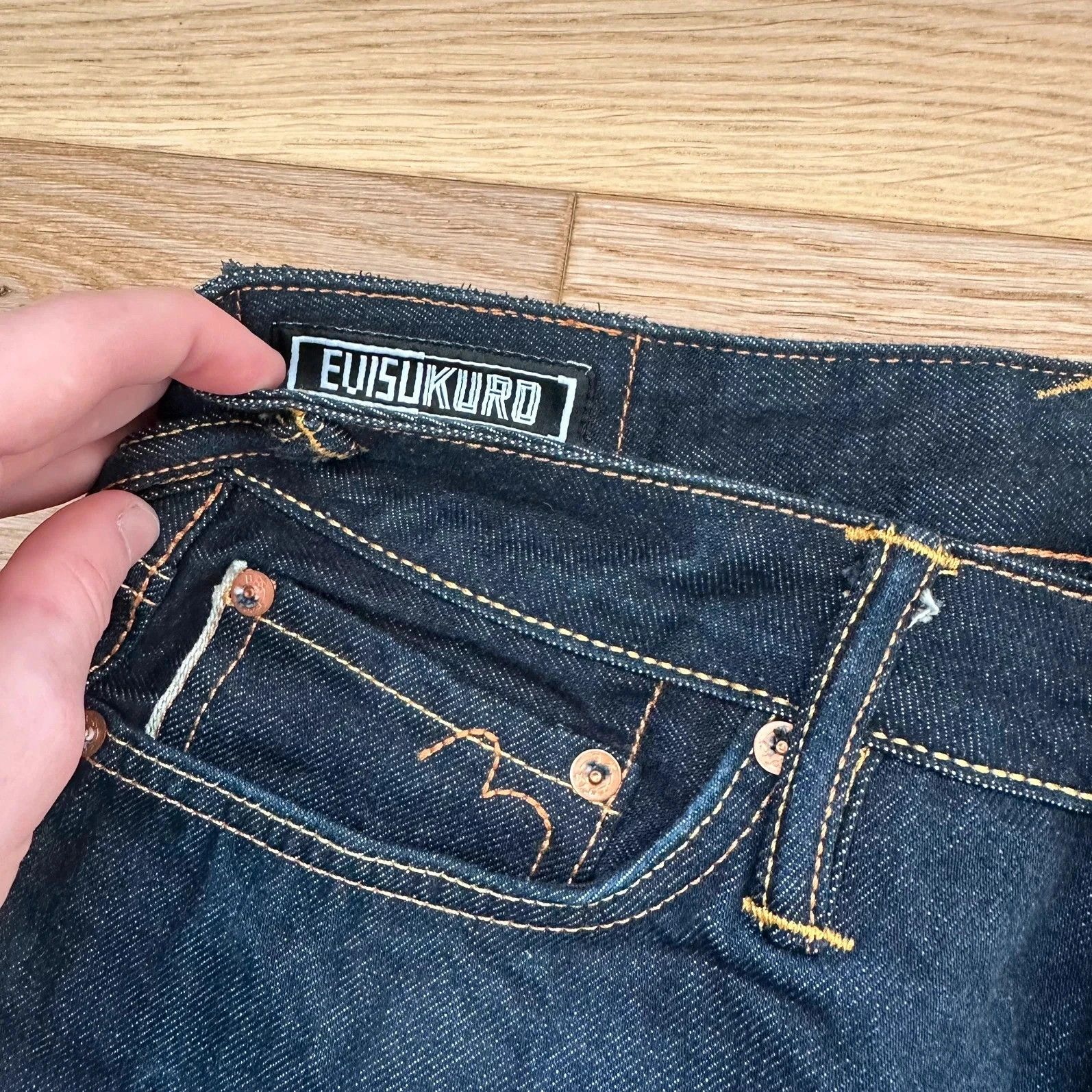 Evisu Jeans Evisu Kuru Seagull Embroidery Lot 2008 Size US 30 / EU 46 - 7 Thumbnail