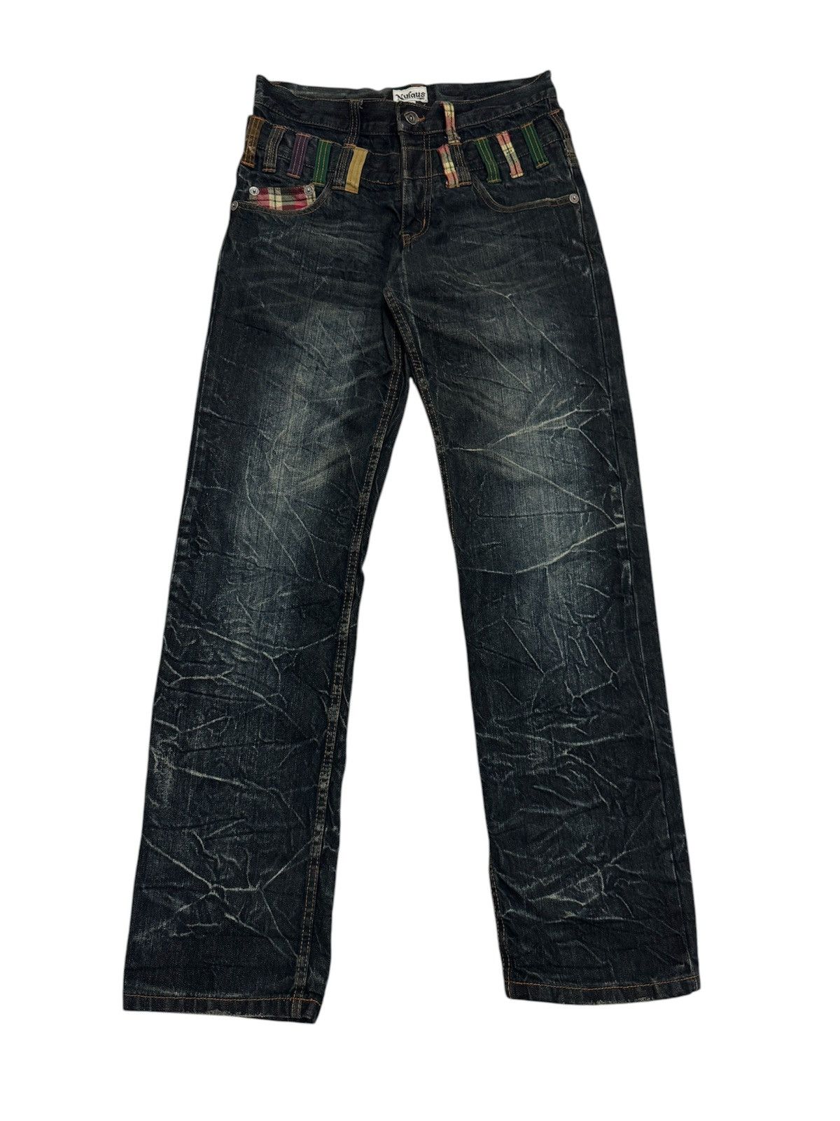 Japanese Brand JAPANESE DESIGN NYLAUS DOUBLE WAIST SEDITIONARIES STYLE JEAN Size US 30 / EU 46 - 1 Thumbnail