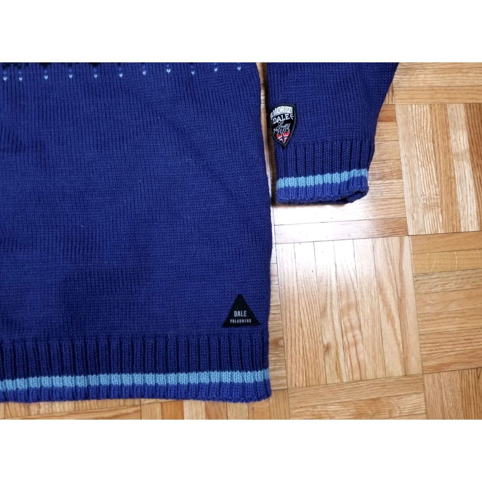 Dale Of Norway VINTAGE Y2K Dale of Norway Ski 100% Wool Half Zip Up DuPont Teflon Sweater SZ S Mens Blue Wool PullOver 21/21/19/24 Size US S / EU 44-46 / 1 - 3 Thumbnail