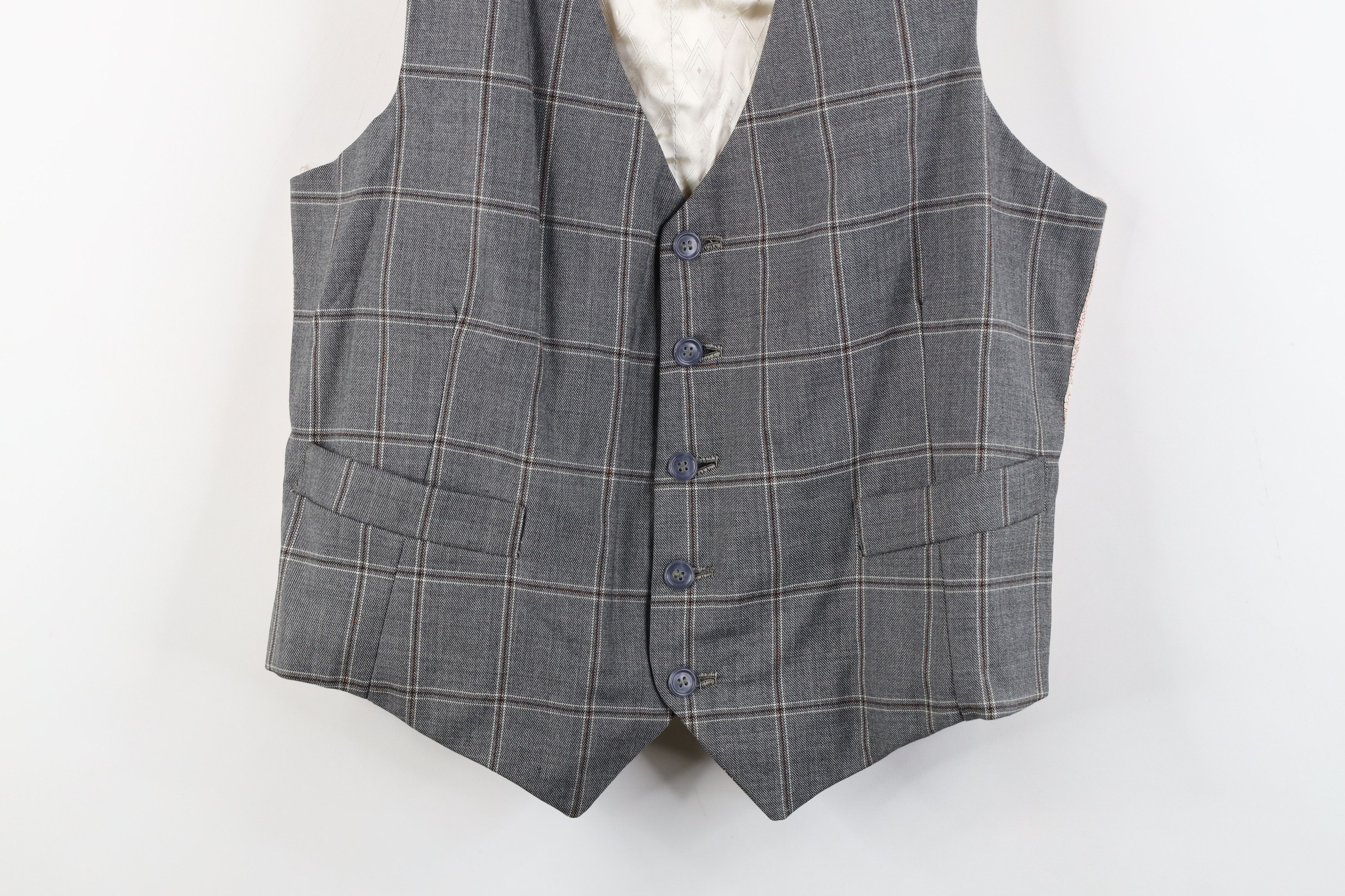 Vintage Vintage 70s Streetwear Wool Buckle Back Suit Vest Jacket Size US M / EU 48-50 / 2 - 3 Thumbnail