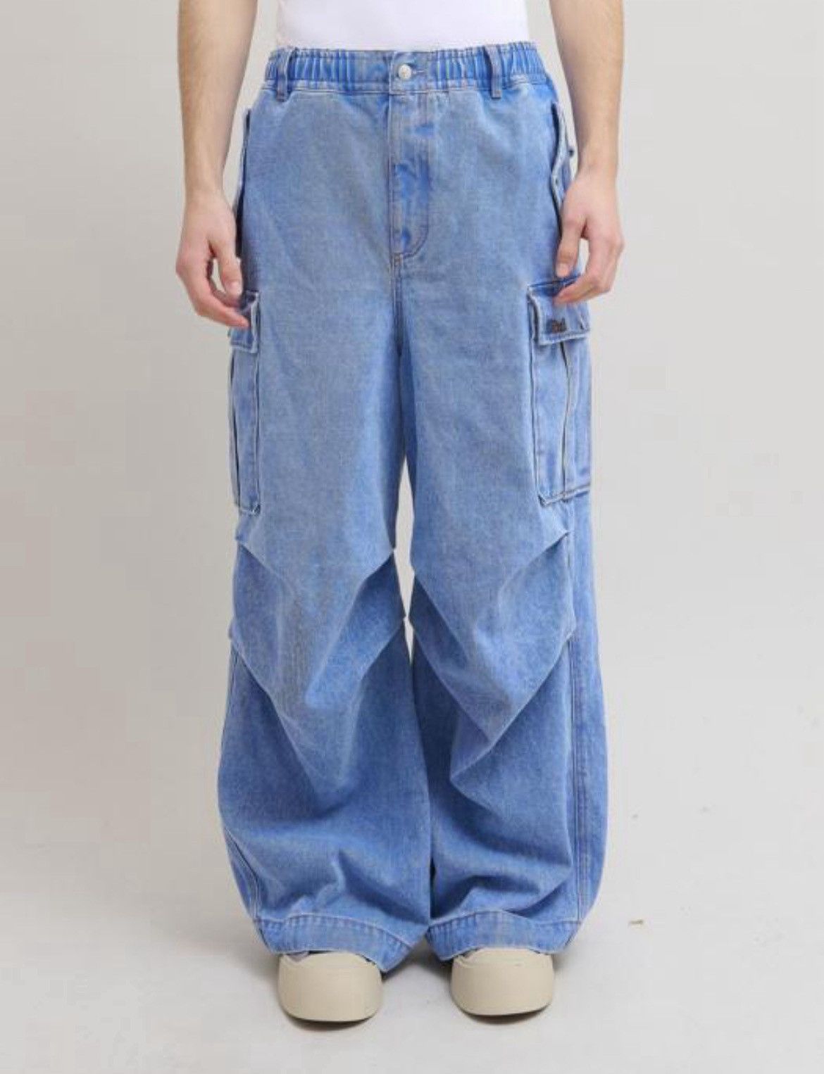 Marni o1f1d3z0725 Cargo Pants in Denim Blue Size US 32 / EU 48 - 1 Preview