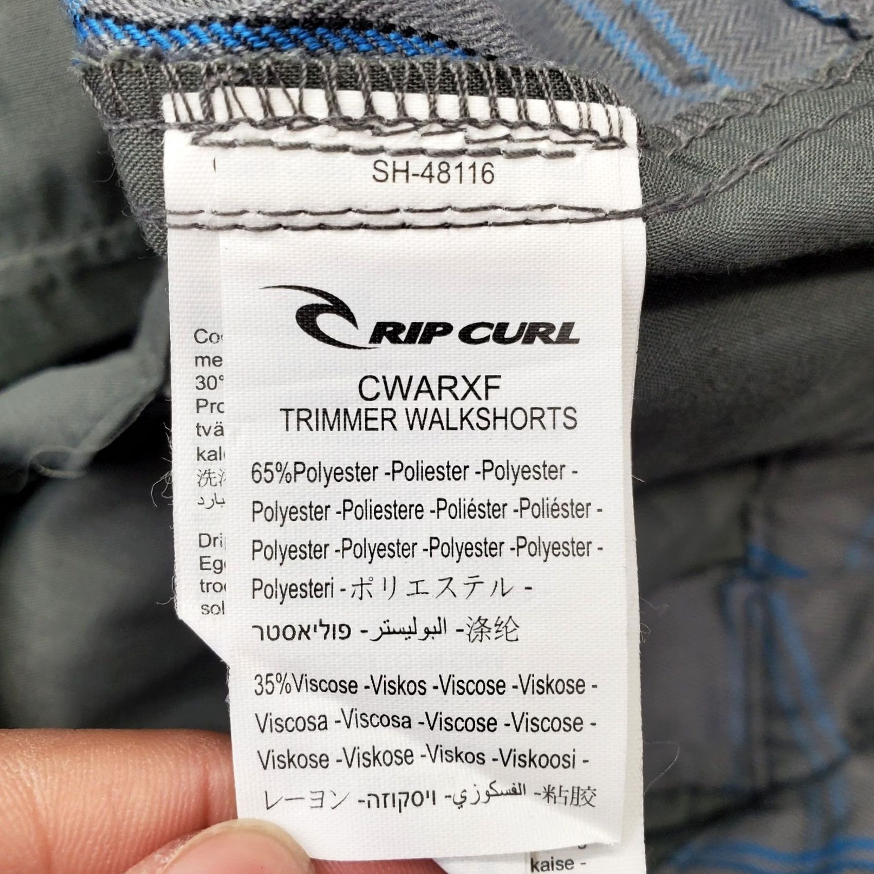 Rip Curl Rip Curl Mens Trimmer Walk Shorts Multi Plaid Slash Pockets 32 Size 32 Vintage? No Size US 32 / EU 48 - 7 Thumbnail