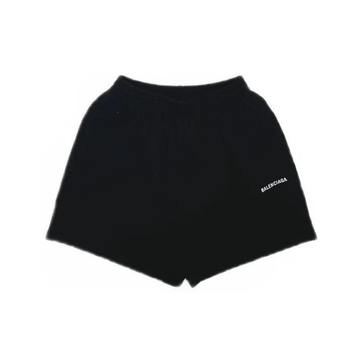 Balenciaga Balenciaga Balenciaga Black Logo Print Casual Shorts for M Size US 26 / EU 42 - 2 Thumbnail