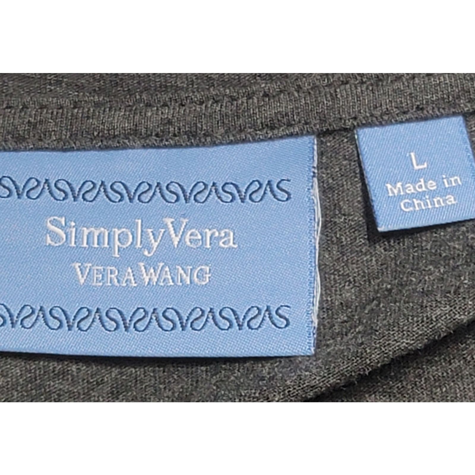Other Simply Vera Charcoal Black Pure Night Top Large New With Tag Size L / US 10 / IT 46 - 4 Thumbnail