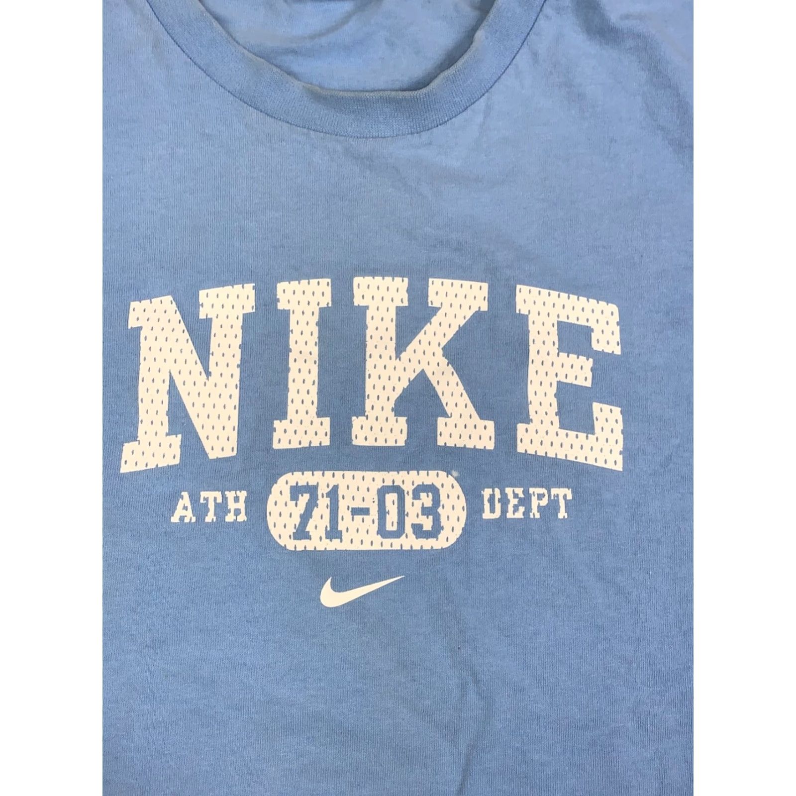 Nike VINTAGE Nike Shirt Mens M Blue Swoosh Y2K Basketball Short Sleeve 11882 Size US M / EU 48-50 / 2 - 5 Thumbnail