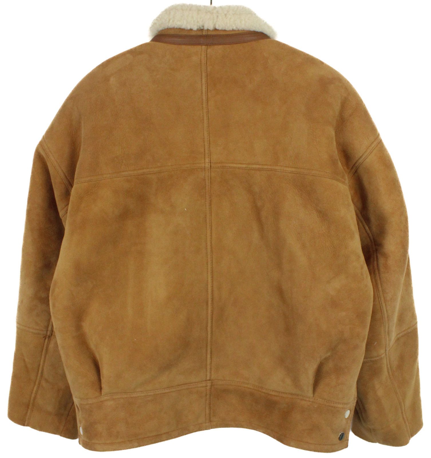 Sandro SANDRO Royal Jacket Women's MEDIUM Shearling Button Up Polo Size M / US 6-8 / IT 42-44 - 2 Thumbnail