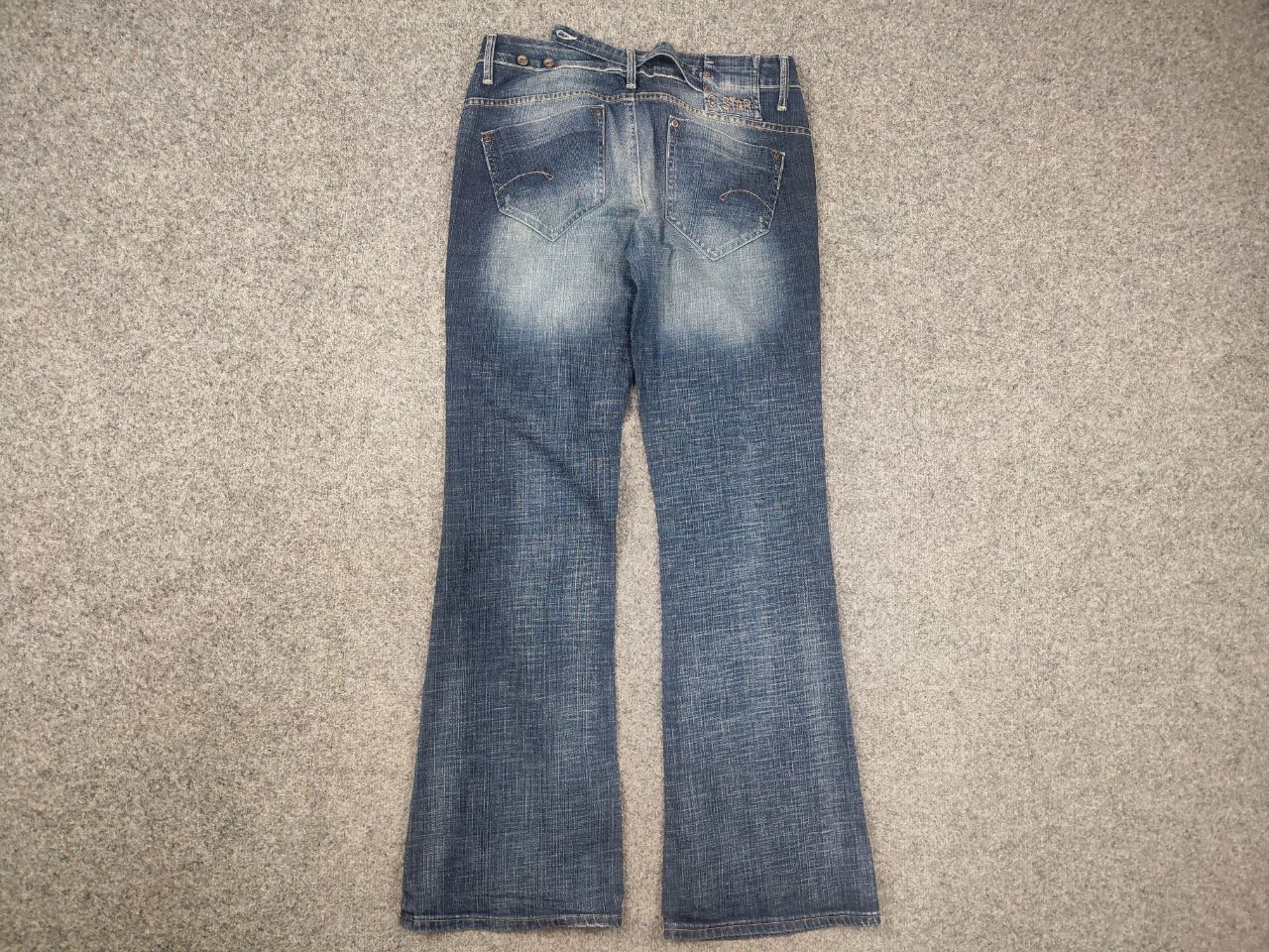G-Star Vintage G Star Y2K Flared Jeans Low Rise Belt LBG Bootcut Size US 31 - 9 Thumbnail