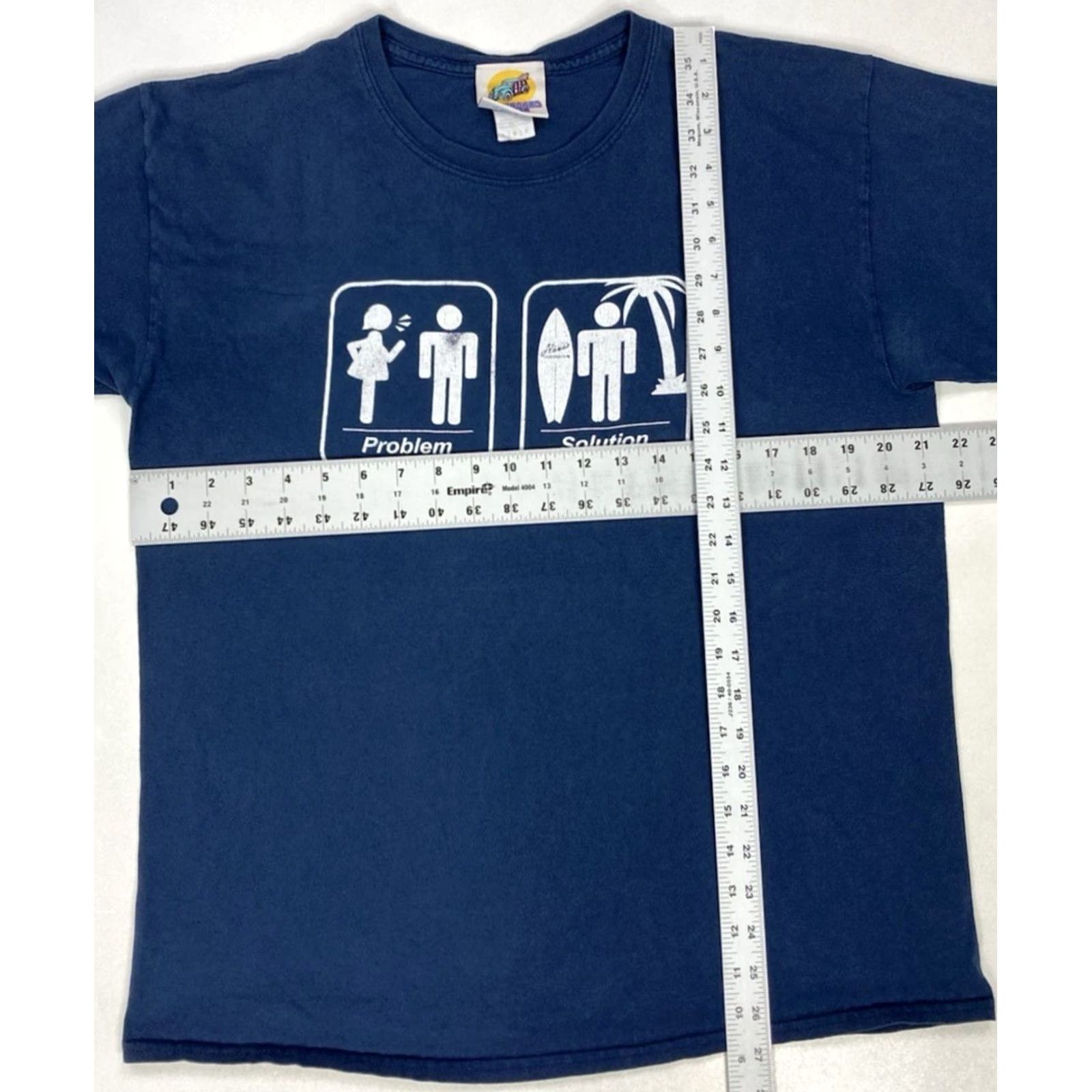 Vintage Longboard House Graphic T-shirt Men Large Blue Short Sleeve Y2K Size US L / EU 52-54 / 3 - 6 Thumbnail