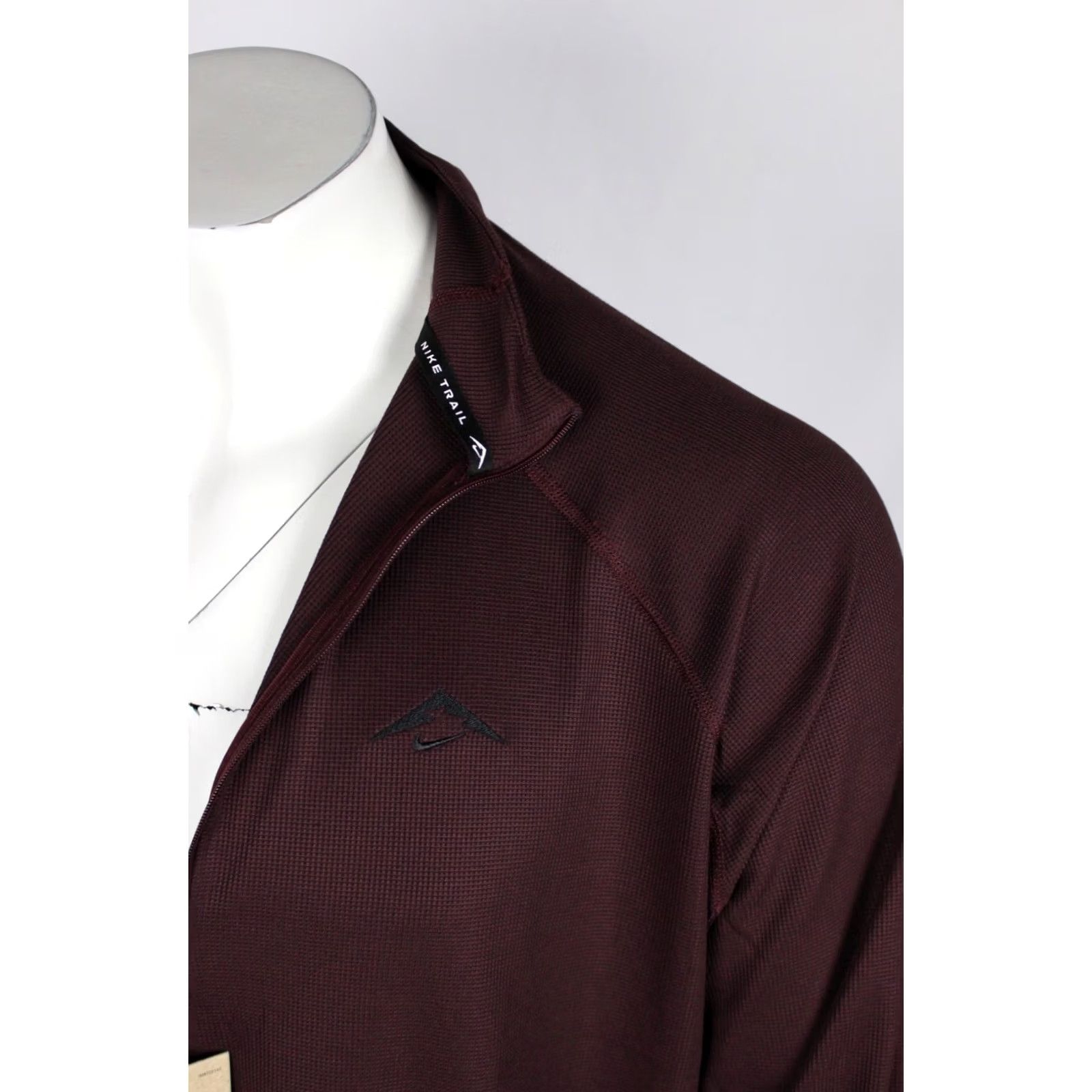Nike Nike Men's Trail Dri FIT 1/2 Zip Mid Layer Top Long Sleeve XXL Burgundy Size US XXL / EU 58 / 5 - 5 Thumbnail
