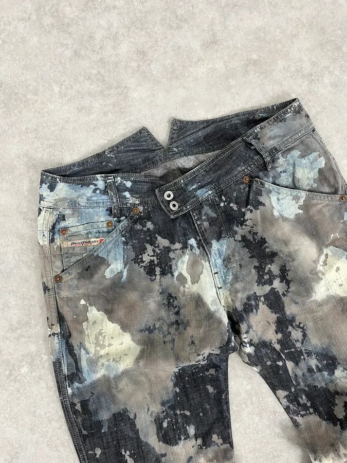 Diesel 2000s Diesel Contemporary Full Splash Painted Effect Pants Size US 32 / EU 48 - 8 Thumbnail