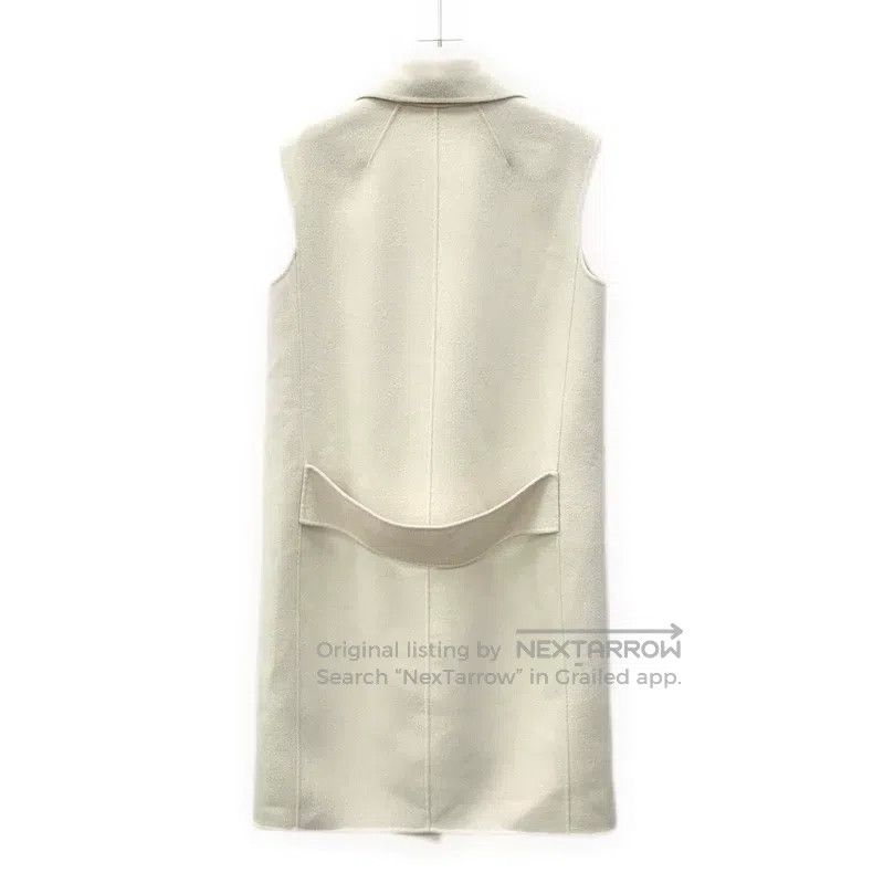 Max Mara Max Mara Apricot Wool Double-breasted Lapel Sleeveless Coa Size M / US 6-8 / IT 42-44 - 2 Thumbnail