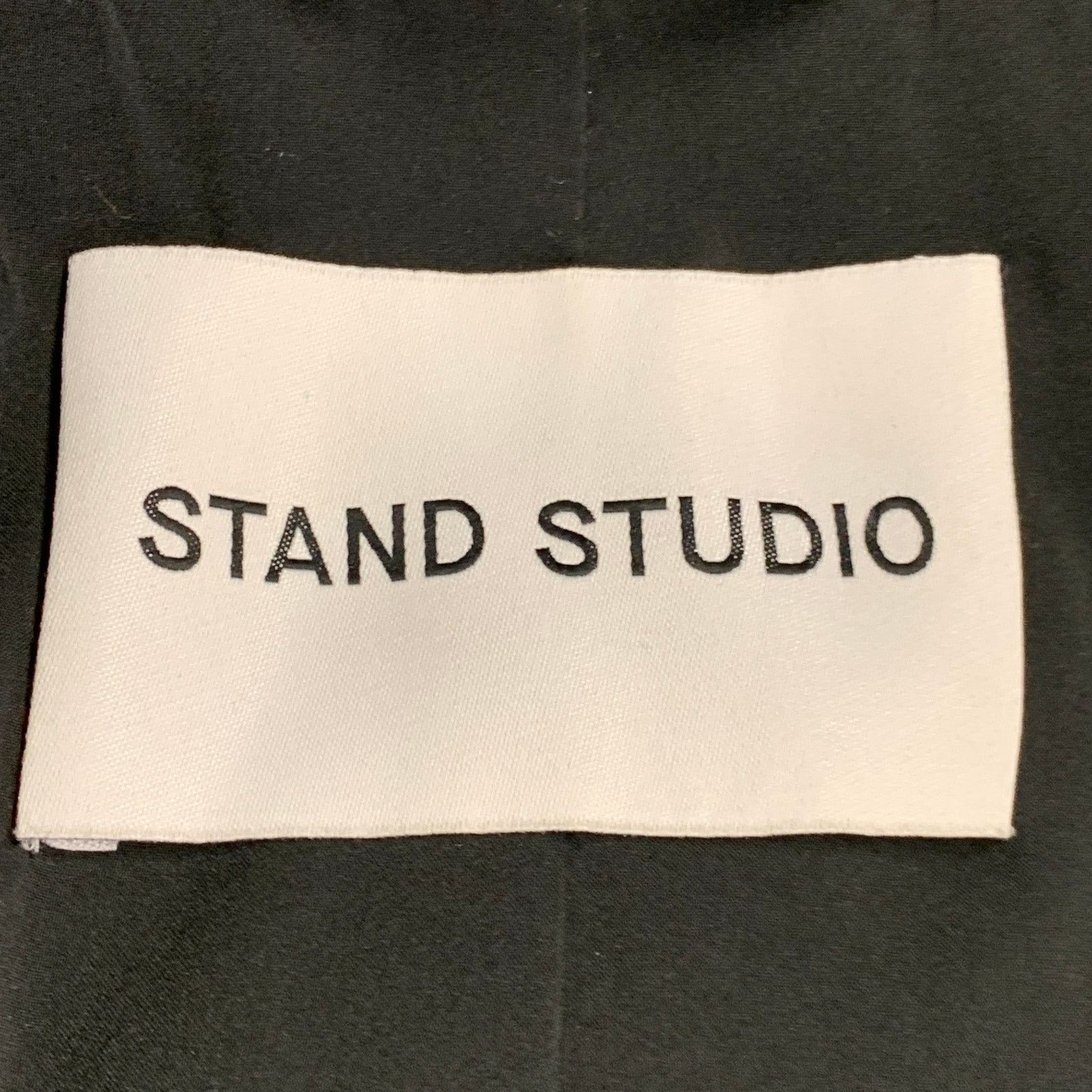 STAND STUDIO STAND STUDIO Dorothea Black Faux Leather Quilted Snaps Coat Size S / US 4 / IT 40 - 4 Thumbnail
