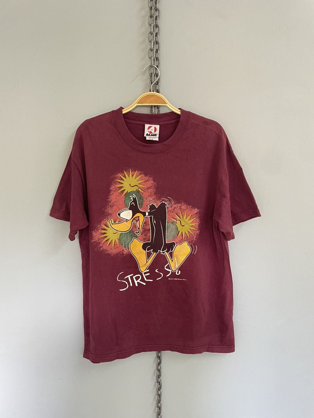 Vintage Vintage 90s Daffy Duck Looney Tunes t shirt Size US M / EU 48-50 / 2 - 1 Thumbnail