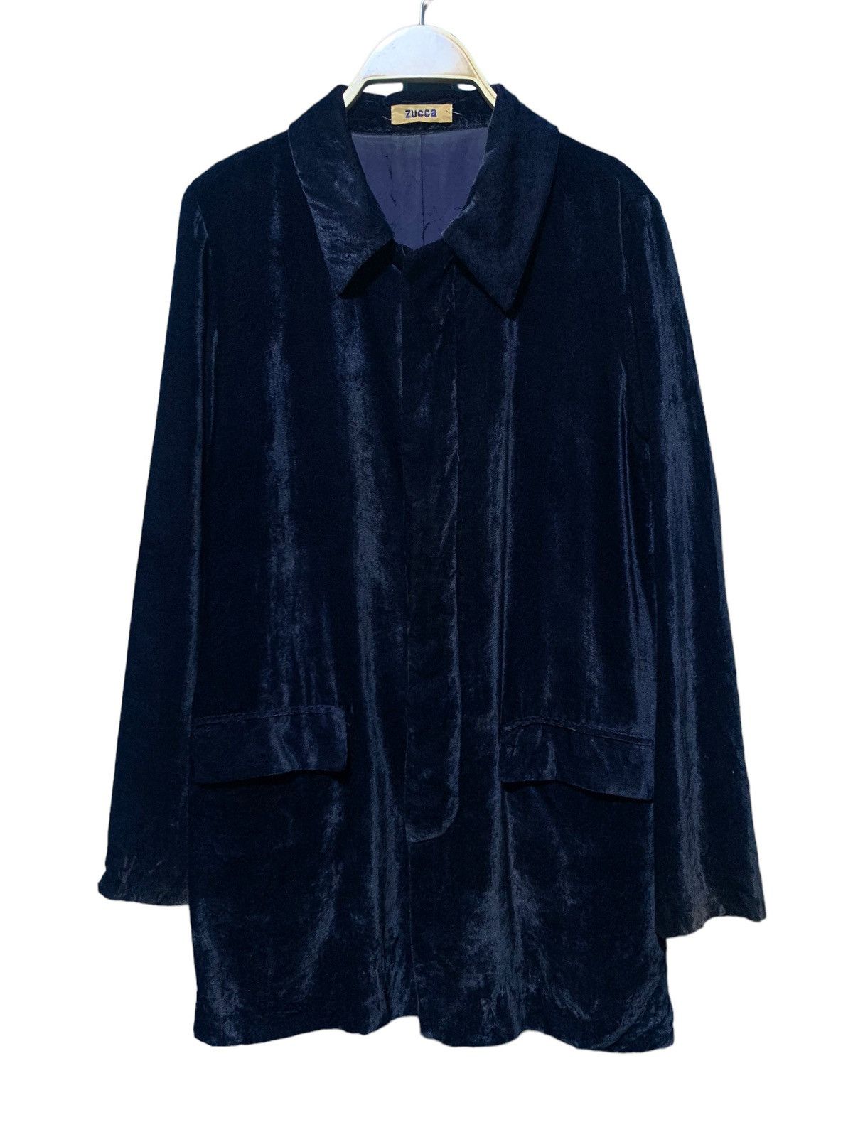 Issey Miyake × Zucca Vintage issey miyake Zucca velvet hidden button blazer coat Size US M / EU 48-50 / 2 - 4 Thumbnail