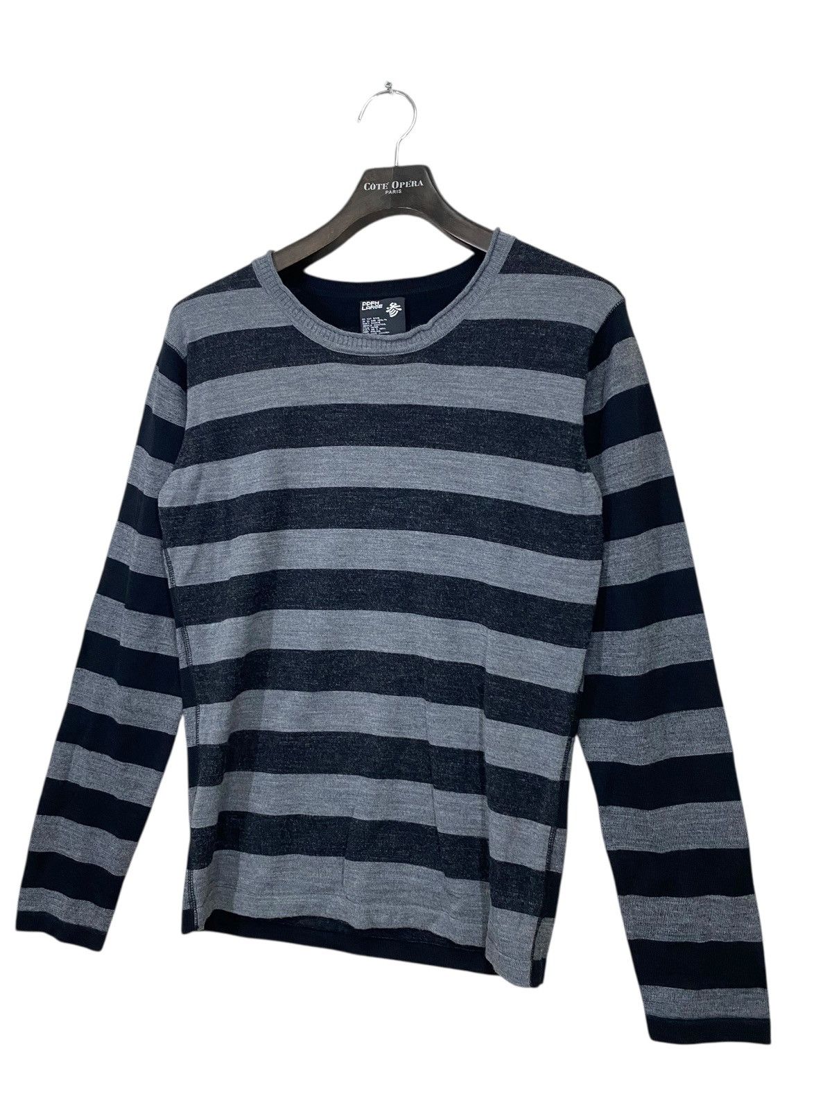 Japanese Brand Vintage PPFM tshirt longsleeve striped kurt cobian style Size US L / EU 52-54 / 3 - 4 Thumbnail