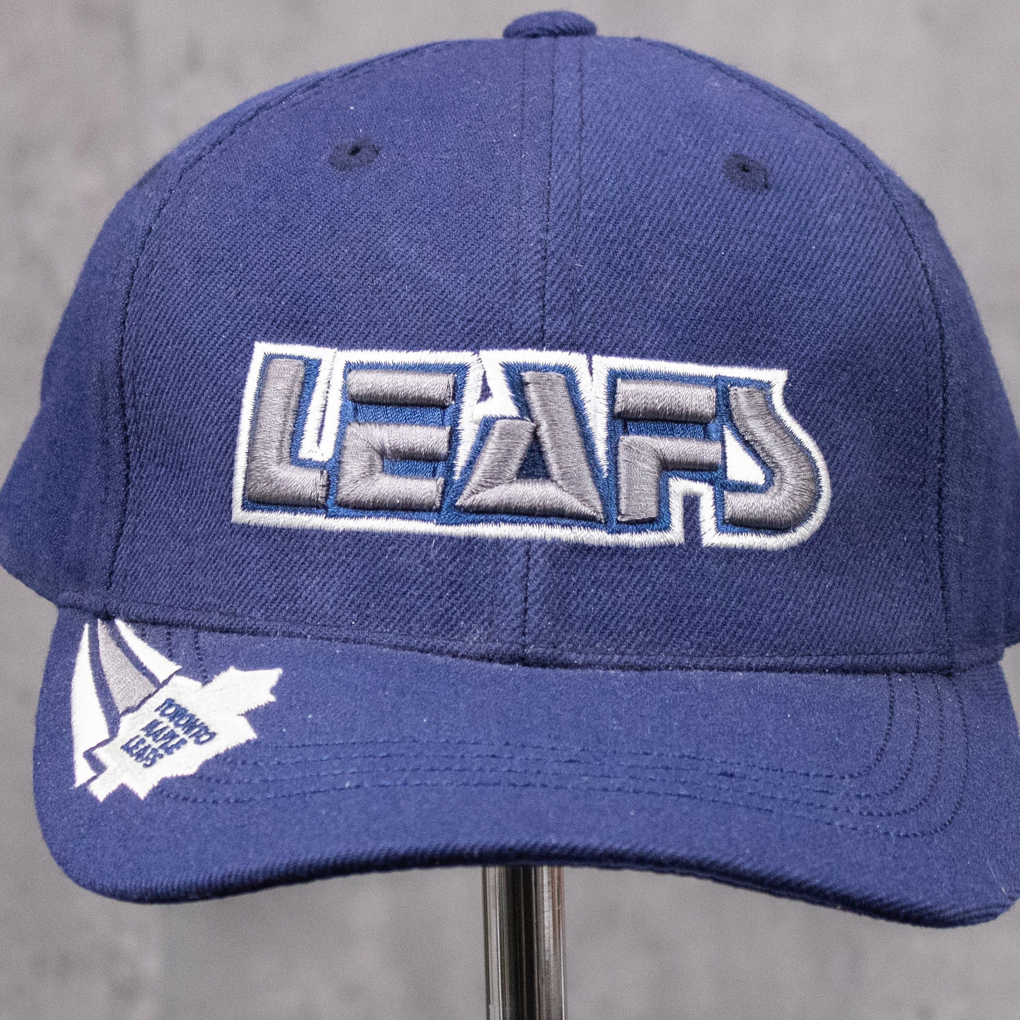American Needle × NHL × Vintage Vintage 1990's Toronto Maple Leafs Strapback Panel Navy Hat Size ONE SIZE - 2 Thumbnail