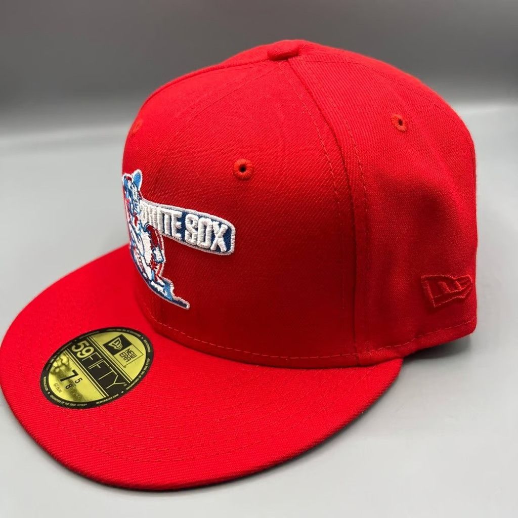 New Era Chicago White Sox Hat Men 7 5/8 59Fifty New Era Fitted Cap Size ONE SIZE - 3 Thumbnail