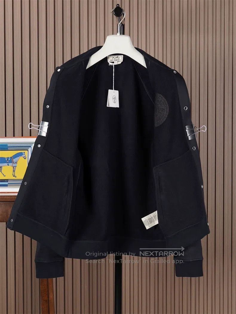 Hermes Hermes Men's Baseball Jacket Size US L / EU 52-54 / 3 - 4 Thumbnail