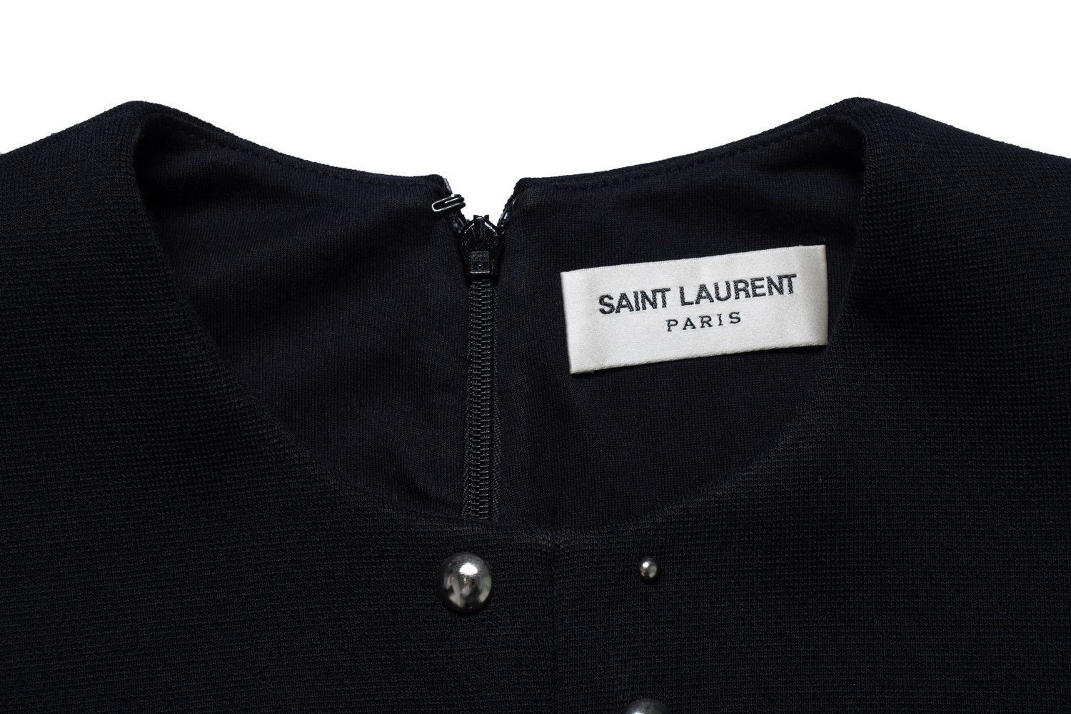Saint Laurent Paris Saint Laurent, studded sleeveless mini dress Size S / US 4 / IT 40 - 5 Thumbnail