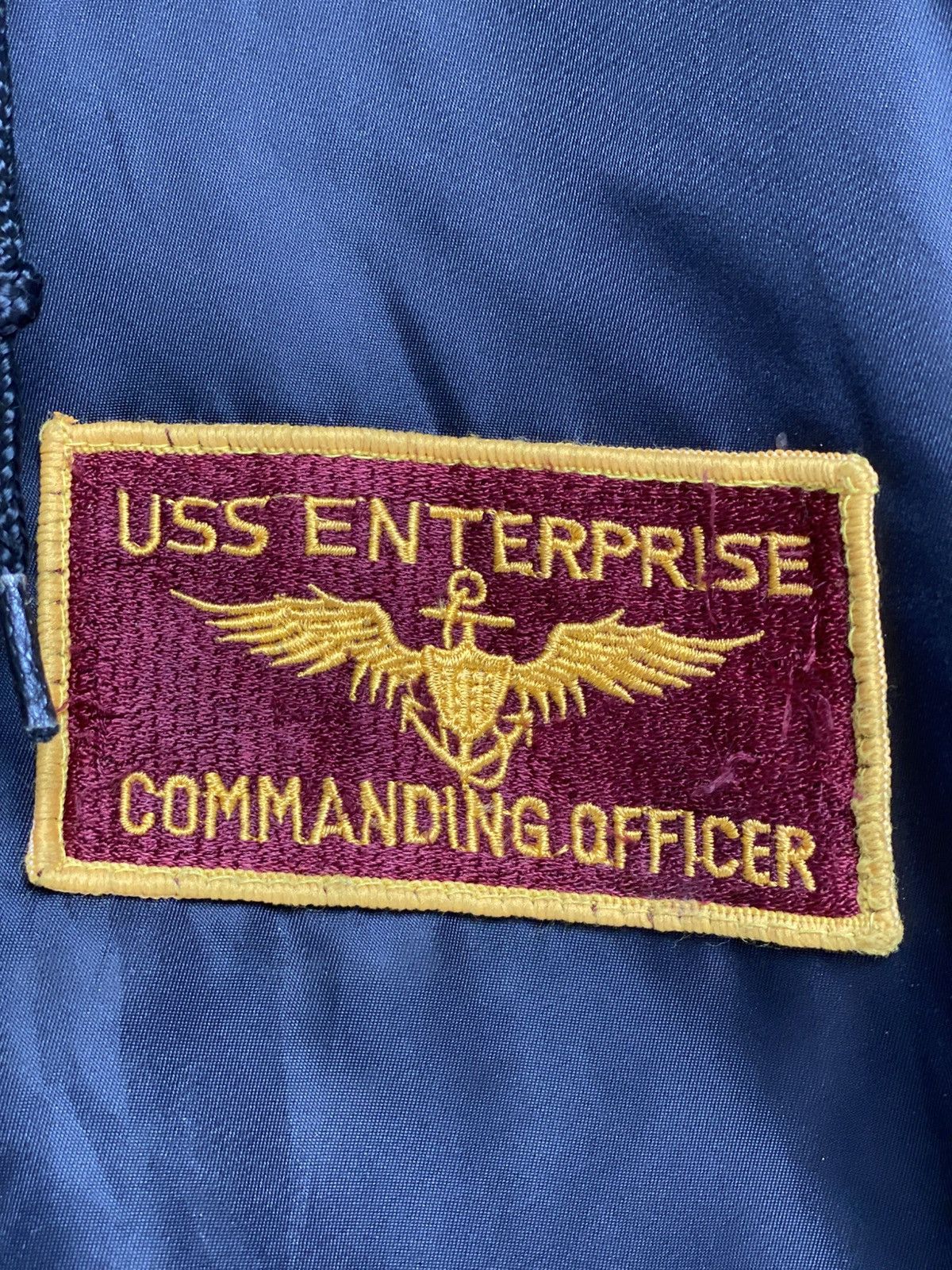 Japanese Brand Vintage USS Enterprise Tomcat Patch Bomber Jacket Size US L / EU 52-54 / 3 - 8 Thumbnail