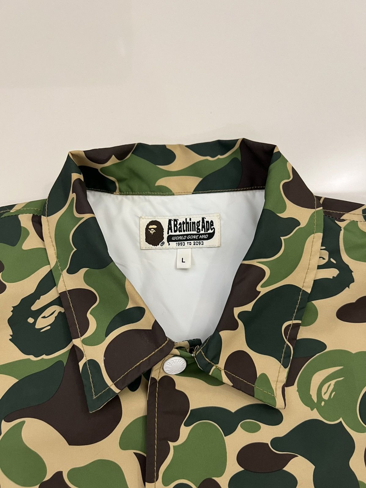 Bape ABC Camo Relaxed Coach Jacket FW19 Size US L / EU 52-54 / 3 - 7 Thumbnail