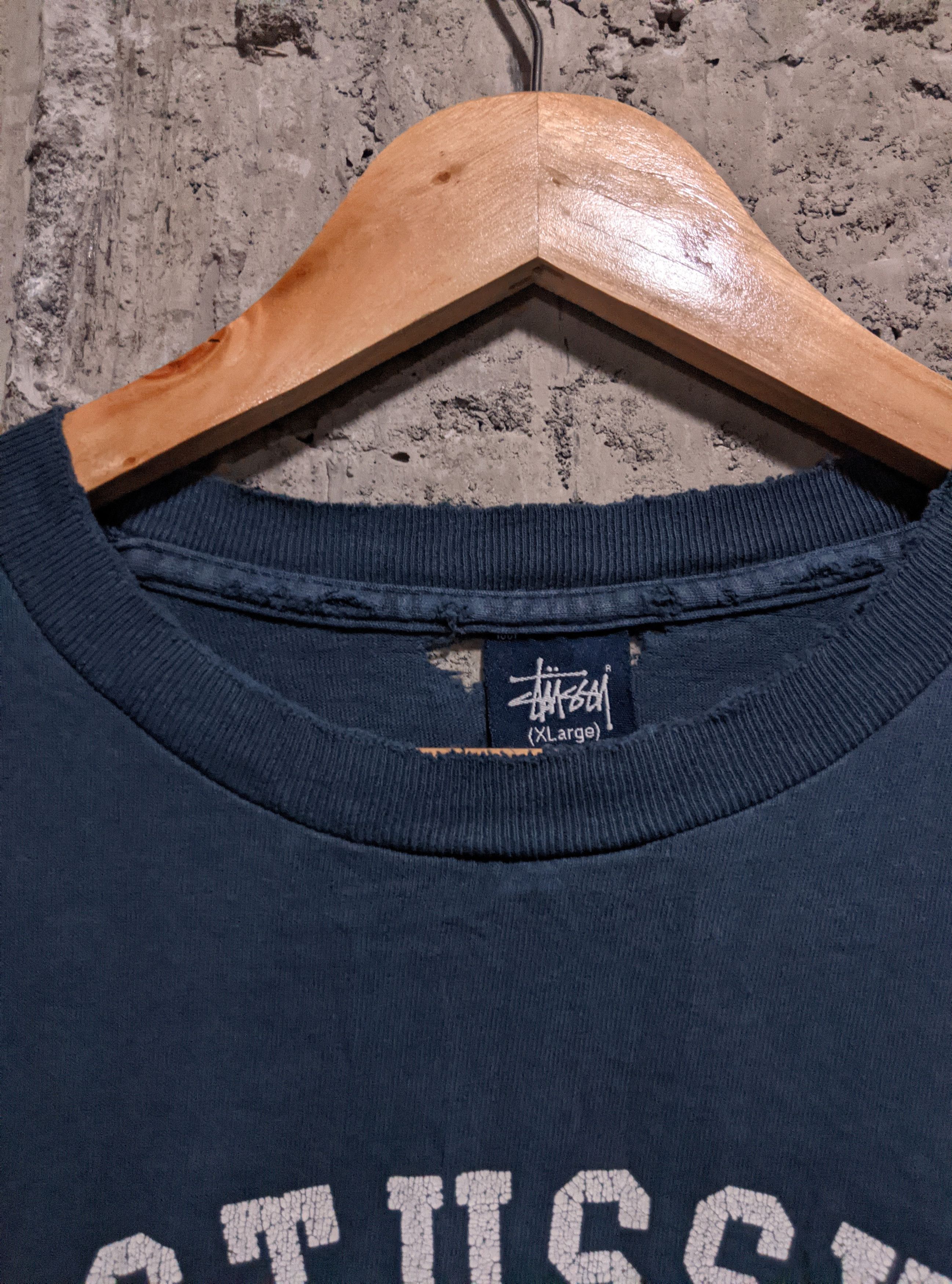 Vintage Vintage 90s thrashed stussy distressed t shirt Size US XL / EU 56 / 4 - 4 Thumbnail