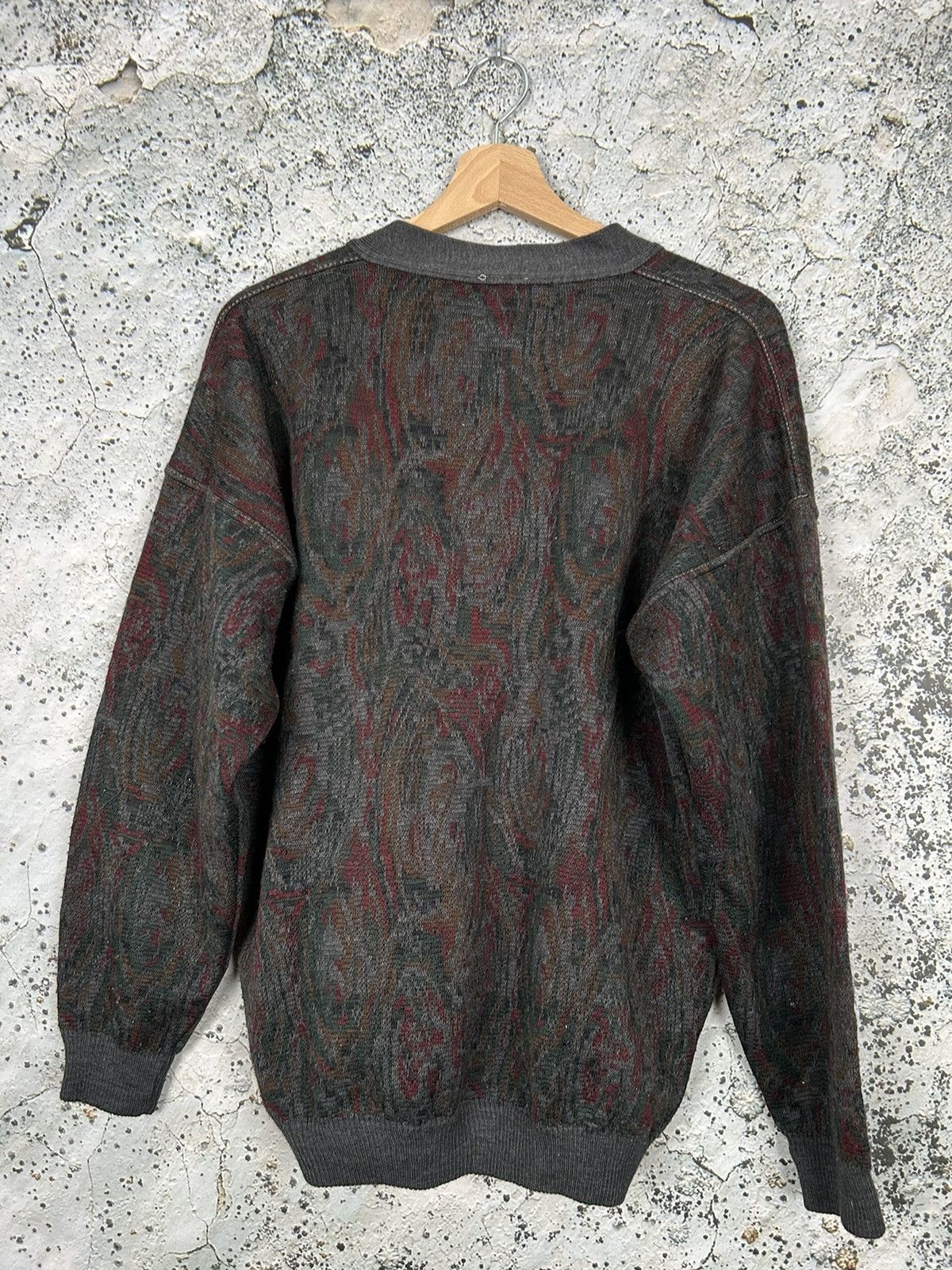 Vintage Vintage Coloured Cable Knit Sweater Wool 90s Avantgarde Size US M / EU 48-50 / 2 - 4 Thumbnail