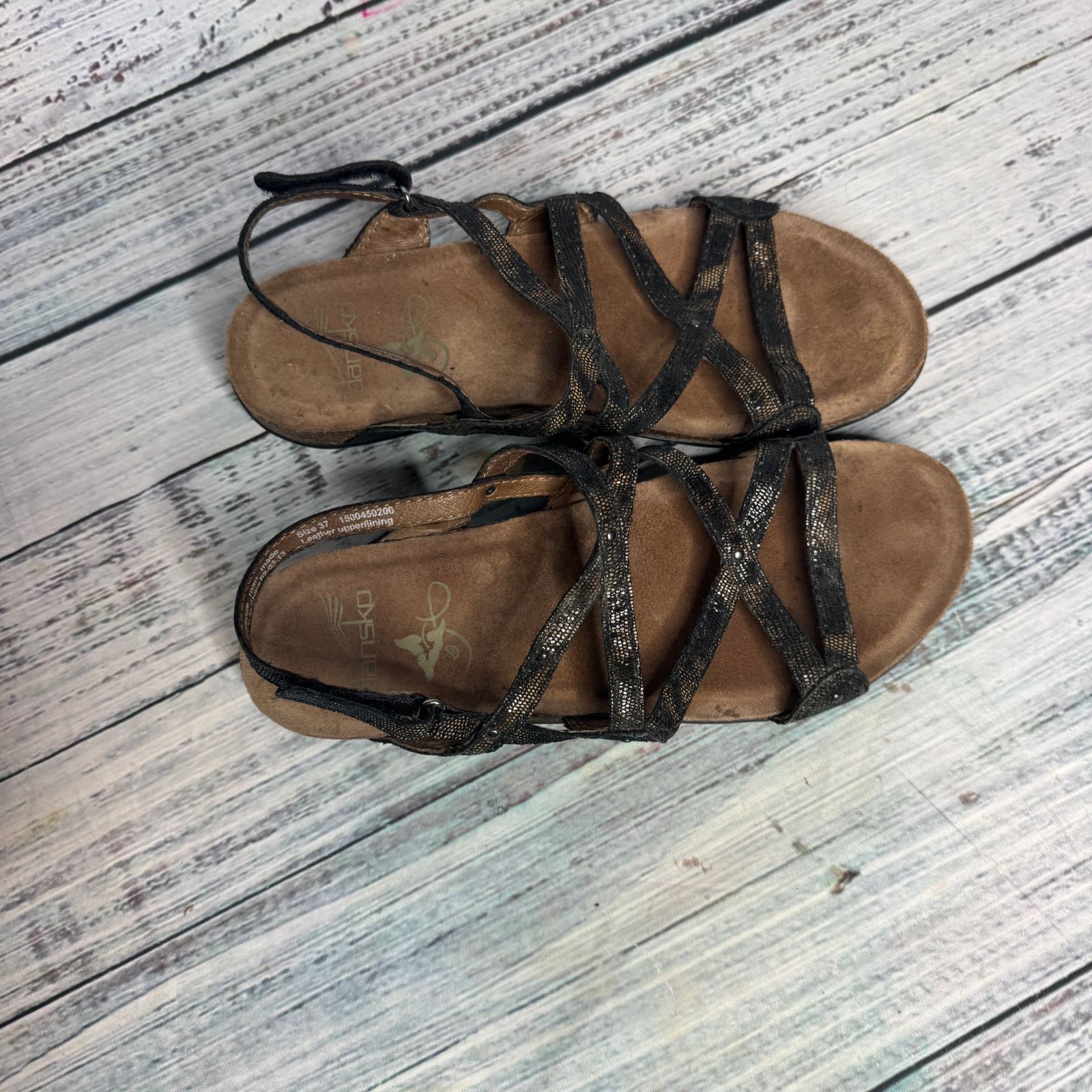 Dansko Dansko Women's Jovie Sandal Hook & Loop Strappy Comfort 7 Size US 7 / IT 37 - 3 Thumbnail