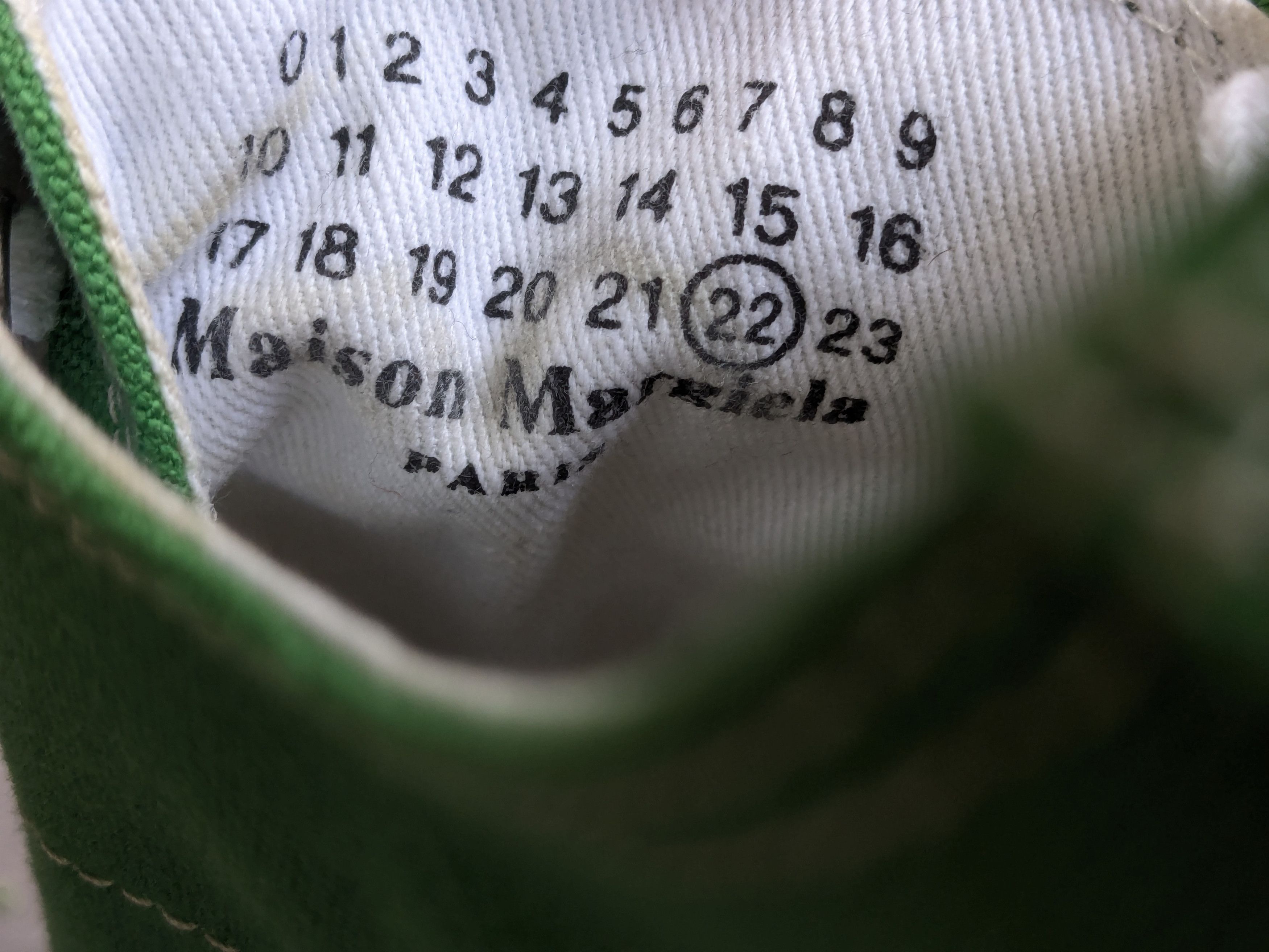 Maison Margiela Maison Margiela Stereotype Sneakers 11 44 Green White Canvas Size US 11 / EU 44 - 7 Thumbnail