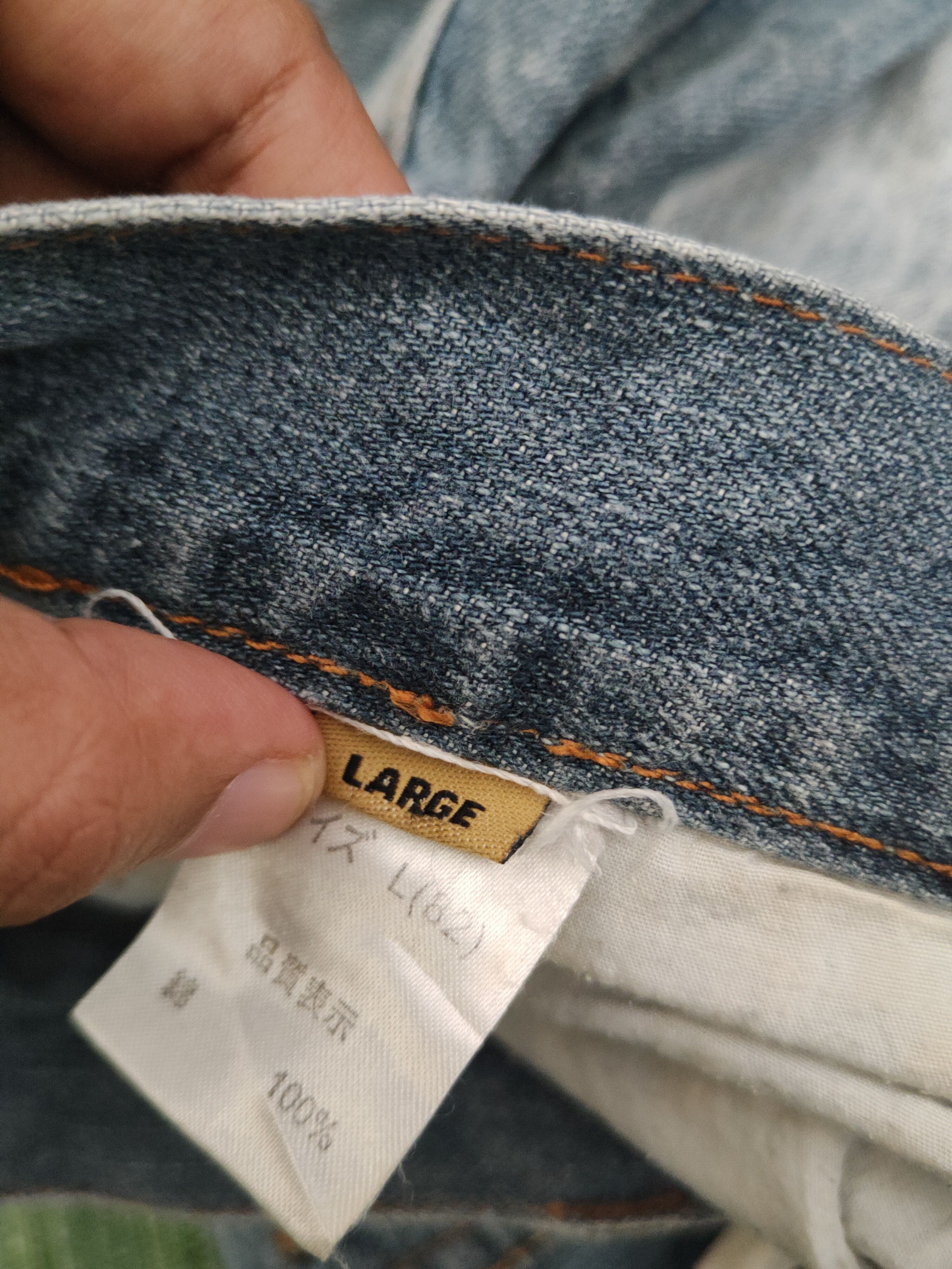 Japanese Brand DL AJ Light Blue Distressed Ripped Jeans #S2890 Size 32" / US 10 / IT 46 - 14 Thumbnail