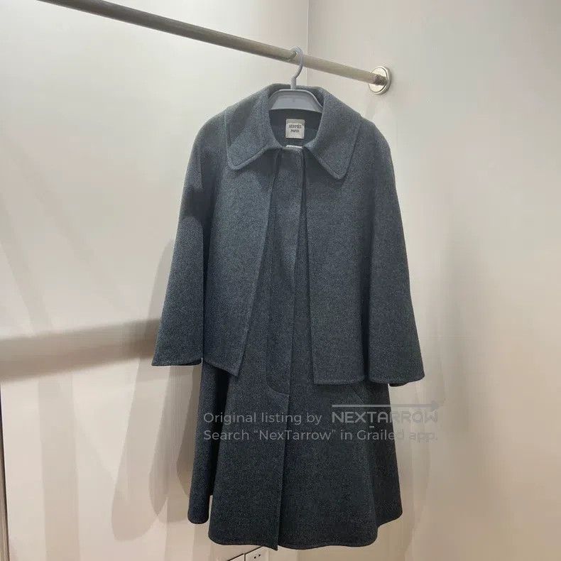 Hermes Hermes Cashmere cloak coat Size XXS / US 00 / IT 34 - 1 Thumbnail