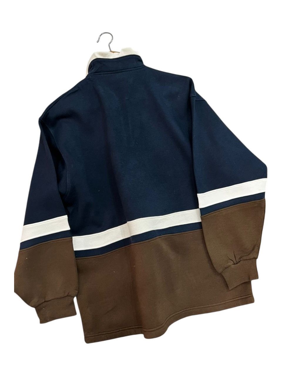 Le Coq Sportif Vintage 90s LE COQ SPORTIF Stripe Pullover Jumper Size US L / EU 52-54 / 3 - 5 Thumbnail