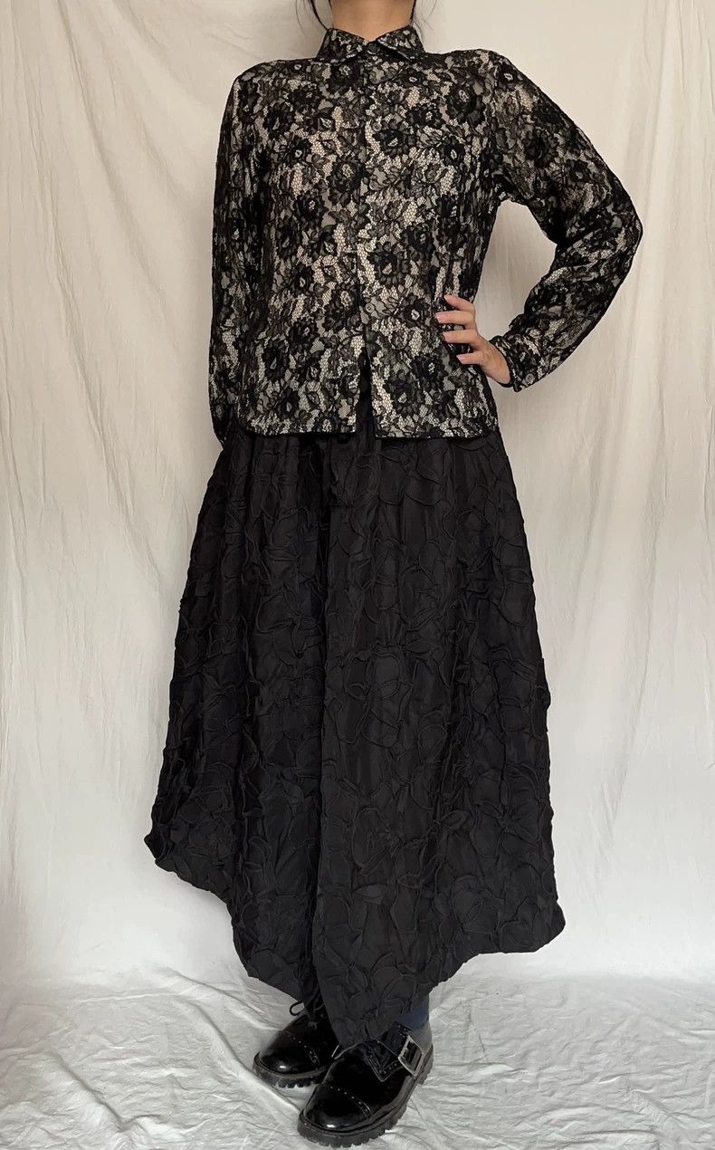 Comme des Garcons Comme des Garcons size 均码 Peony lace long-sleeved double-l Size S / US 4 / IT 40 - 1 Thumbnail