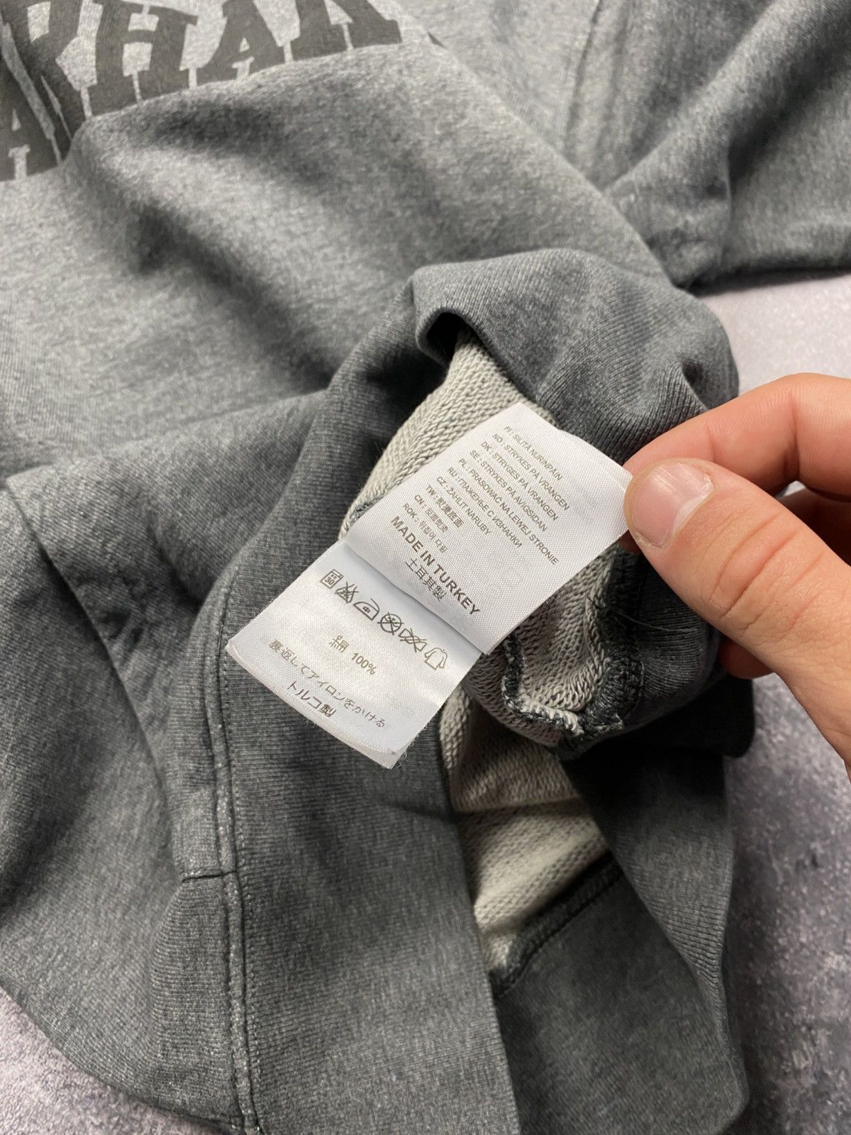 Carhartt Y2K Vintage Carhartt Hoodie Spellout Logo Rare Sweatshirt Size US XS / EU 42 / 0 - 11 Thumbnail