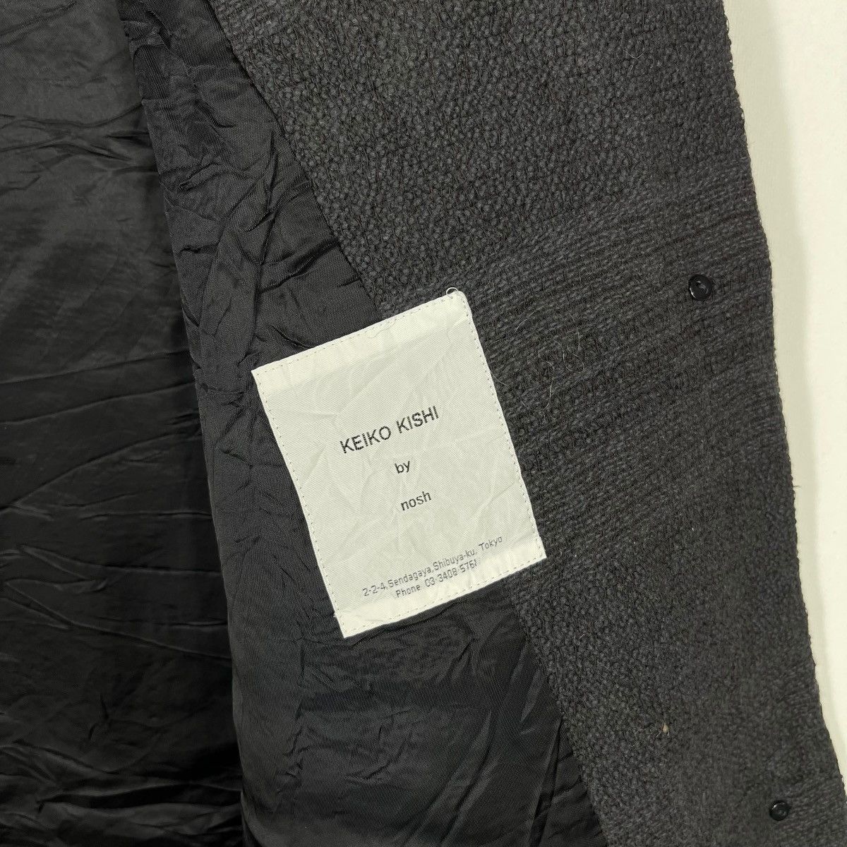 Vintage Keiko Kishi by Nosh Textured Coat Jacket Minimalist Japan Size US XXL / EU 58 / 5 - 3 Thumbnail