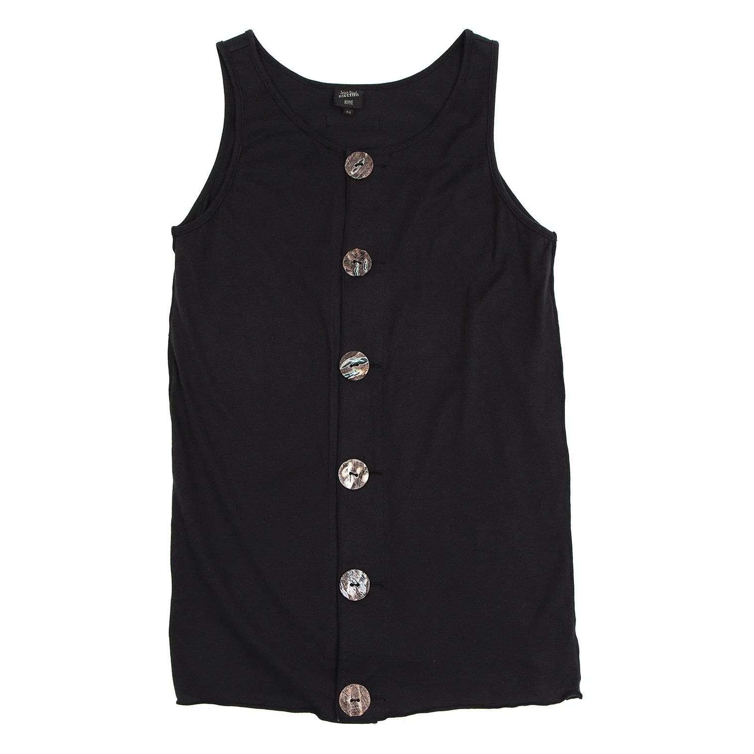 Jean Paul Gaultier Side Out Seam Design Vest in Black Size 48 Size US M / EU 48-50 / 2 - 1 Thumbnail