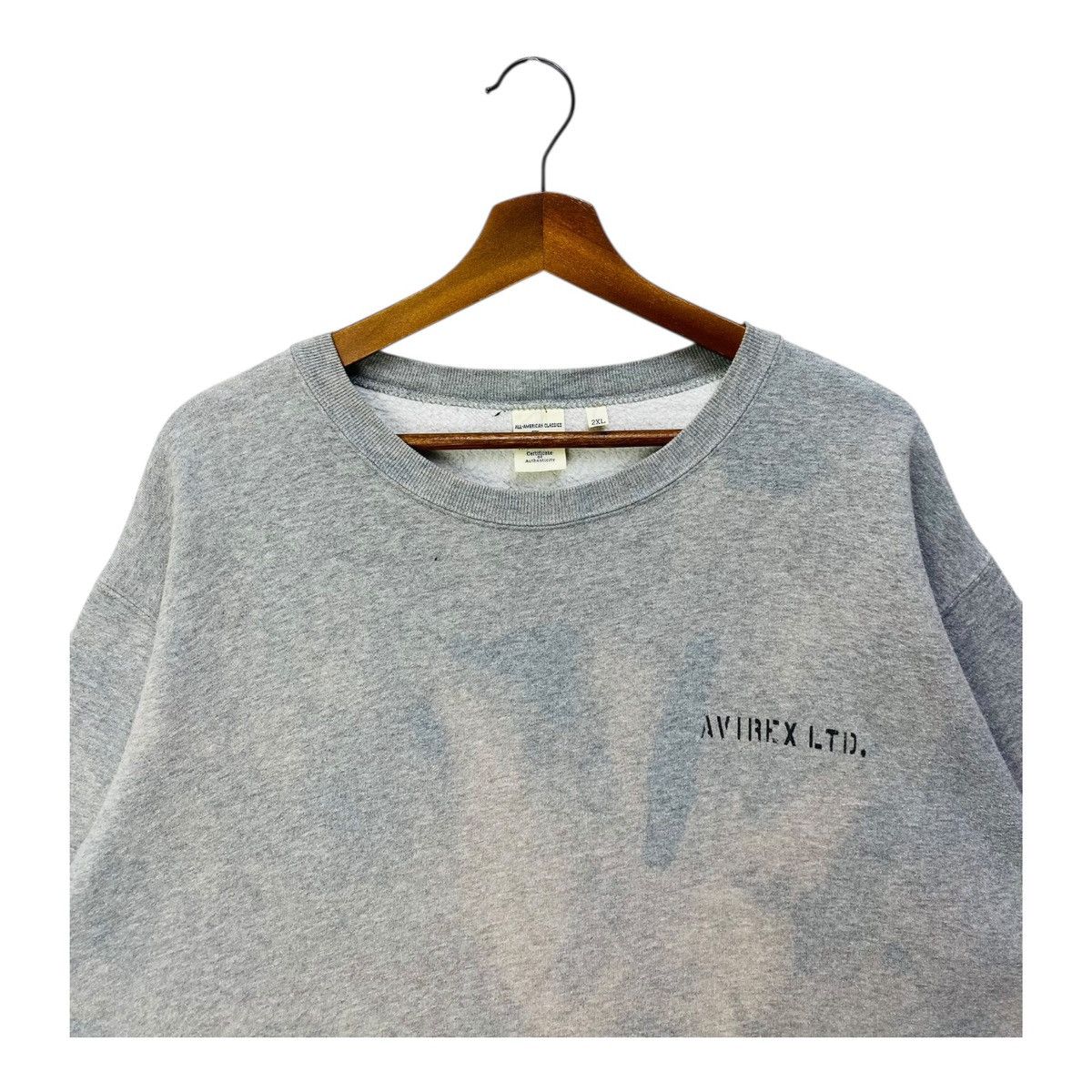 Avirex Avirex USA Sweatshirt Spellout Sun Faded Crewneck Size 2XL Size US XXL / EU 58 / 5 - 2 Thumbnail