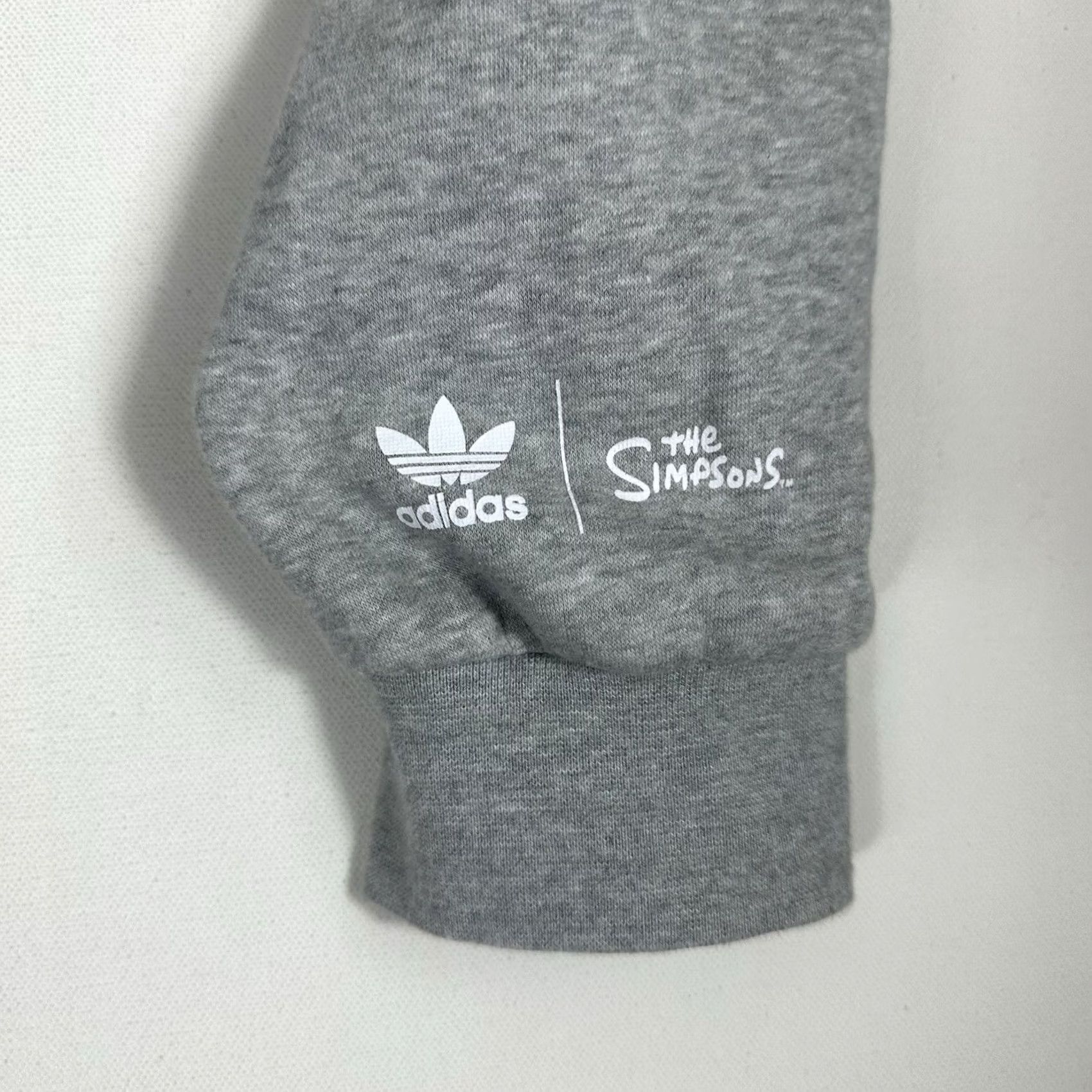 Adidas Adidas Simpsons DOH Hoodie Sweater Heather Gray HA5816 Men’s Medium Standard Fit Hooded, Graphic Print, Pockets, Drawstring, Athletic Shirt Size US M / EU 48-50 / 2 - 3 Thumbnail