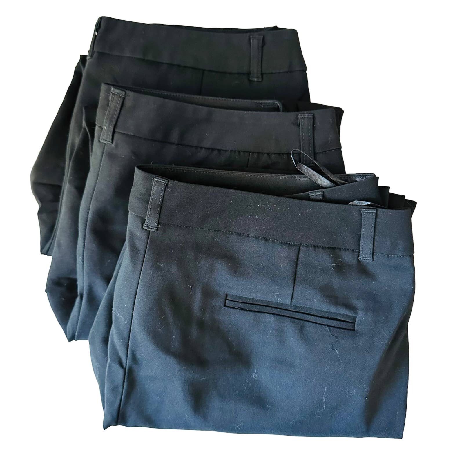 NORDSTROM Black Capri Cropped Work Casual Pants Trousers