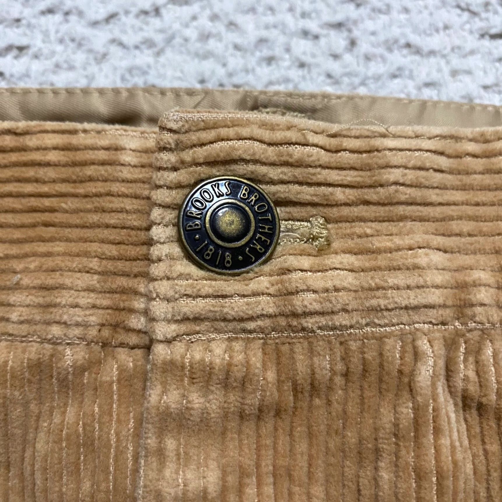Brooks Brothers Brooks Brothers Skirt Womens 4 Brown Corduroy Straight Pencil Pockets Vintage?? Size 27" / US 4 / IT 40 - 4 Thumbnail