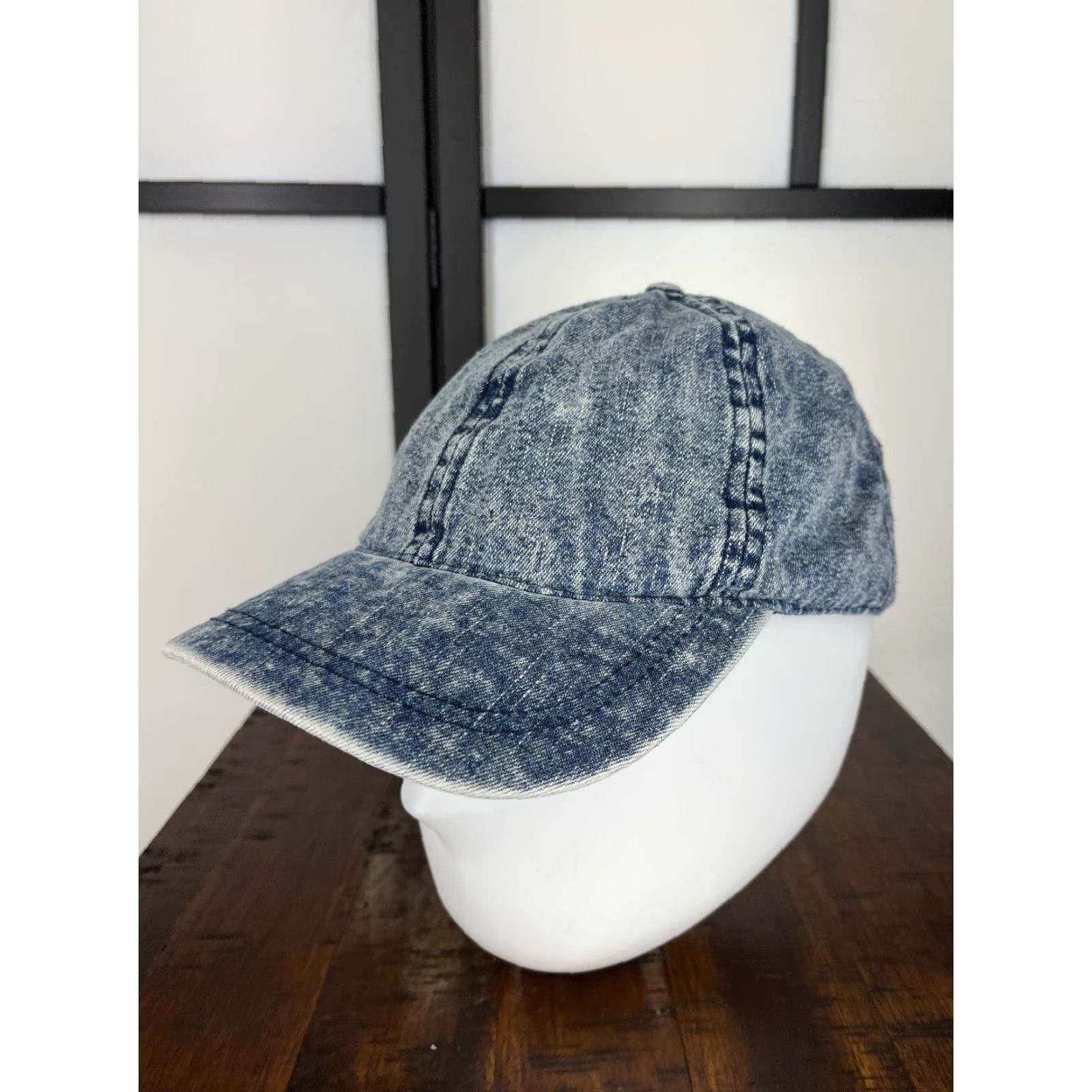 Vintage Target Hat Cap Strap Back Womens One Size Blue Denim Look Cotton Blend Beach Cap Size ONE SIZE - 4 Thumbnail