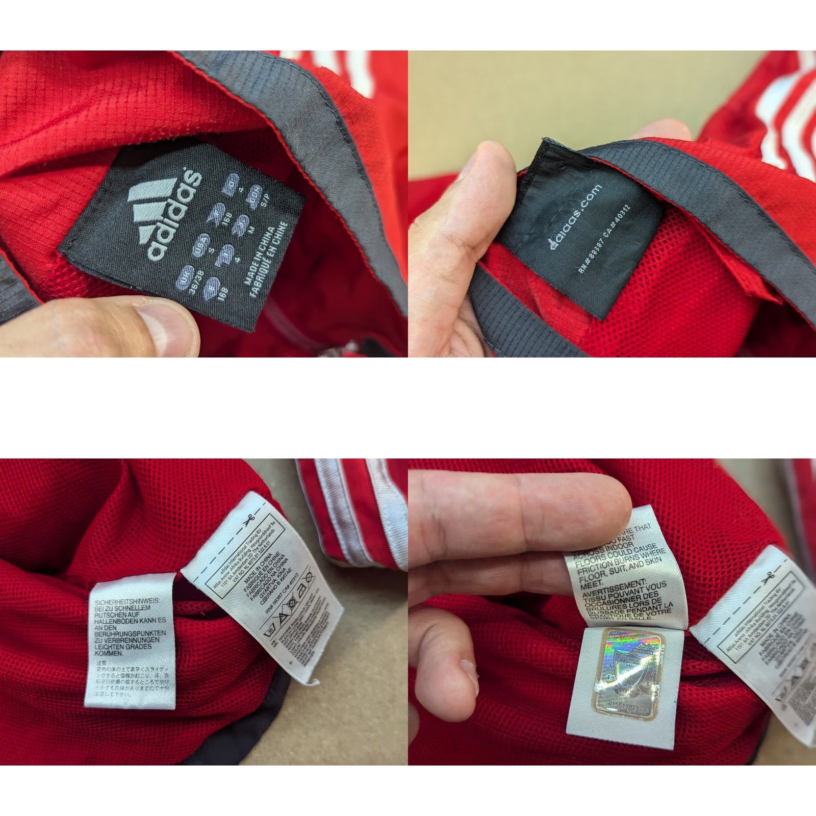 Adidas Adidas Liverpool 2010-2011 Training Jacket Football Adult Red Windbreaker Size S Size US S / EU 44-46 / 1 - 9 Thumbnail