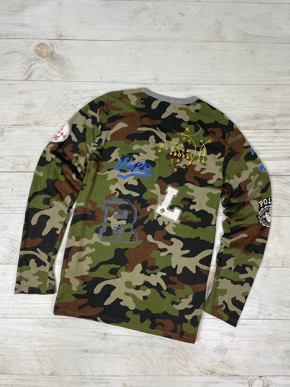 Polo Ralph Lauren Polo Ralph Lauren T-Shirt Long Sleeve Camo Size US M / EU 48-50 / 2 - 17 Thumbnail
