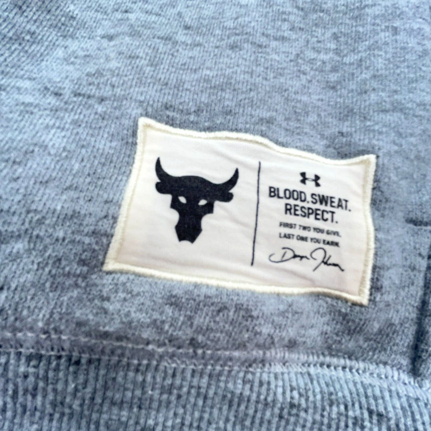 Under Armour Under Armour Hoodie Men Medium Gray Graphic Pullover Sweatshirt Project Rock Classic Sports Size US M / EU 48-50 / 2 - 6 Thumbnail