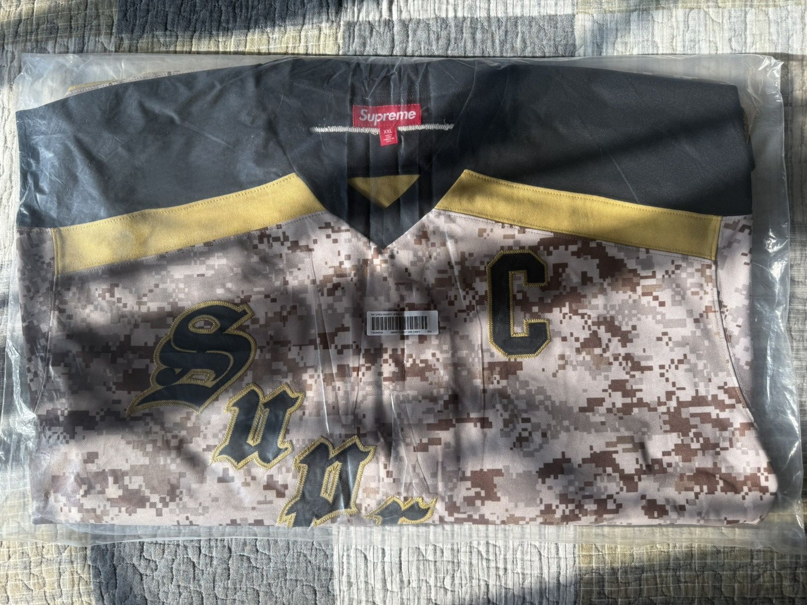 Supreme Fire & Ice Hockey Jersey Digi Camo XXL NEW