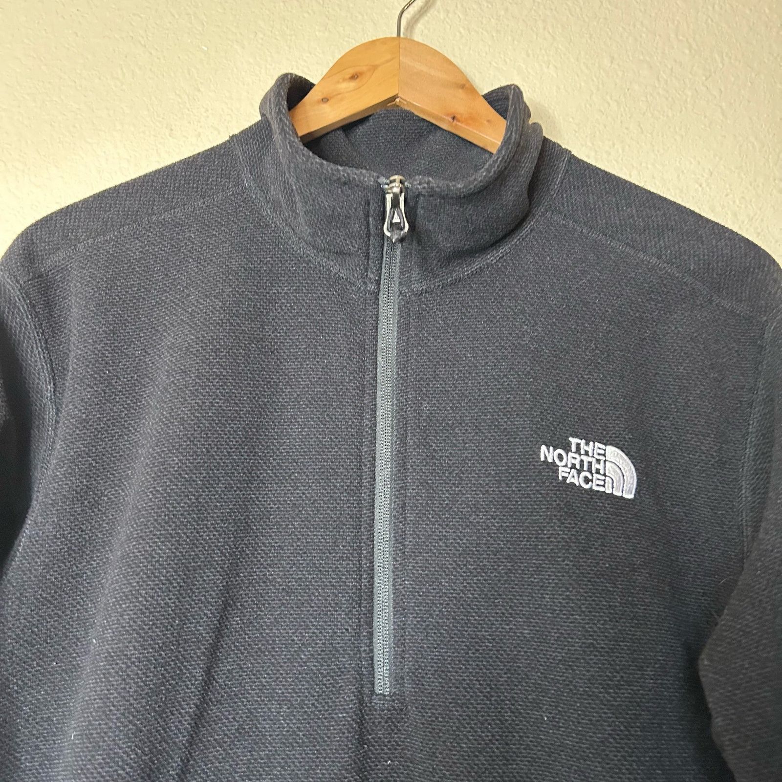 The North Face The North Face Sweater Pullover 1/2 Zip Black Fleece Size L Size L / US 10 / IT 46 - 2 Thumbnail