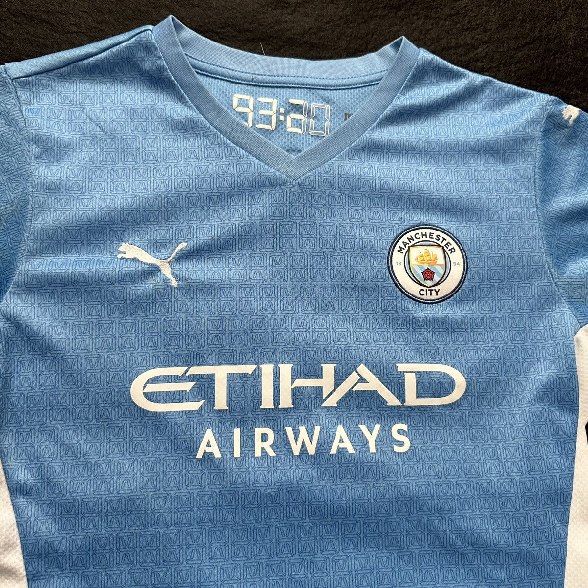 Puma Manchester City 21-22 third UCL Grealish football jersey Size US M / EU 48-50 / 2 - 6 Thumbnail